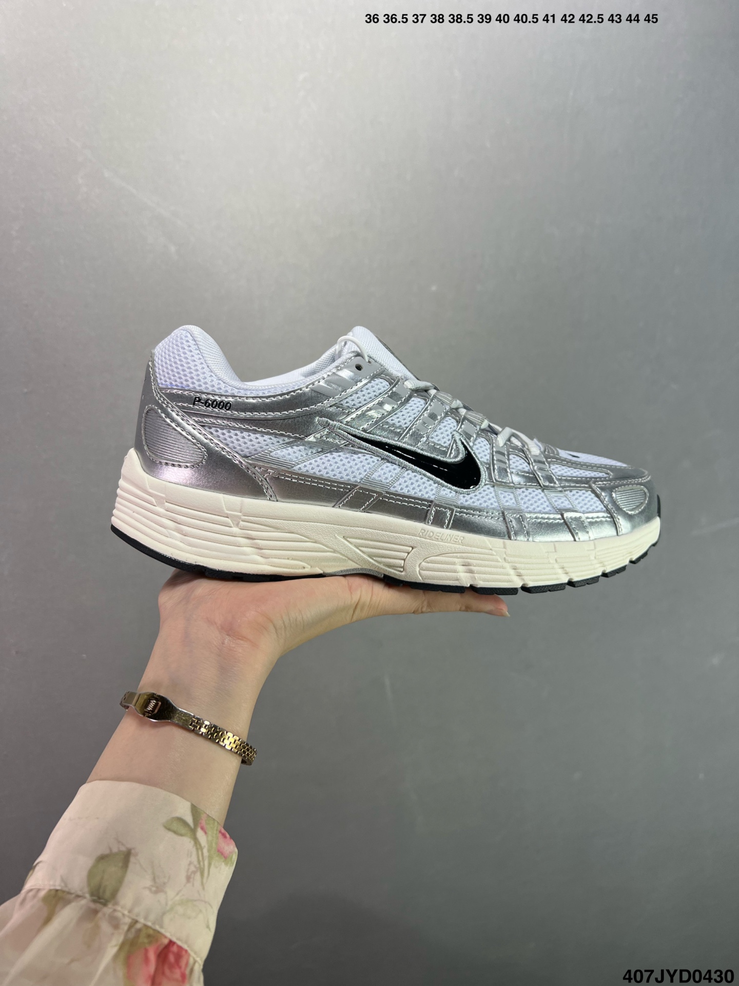 Nike P-6000 Women's Running Shoes - Silver & Black