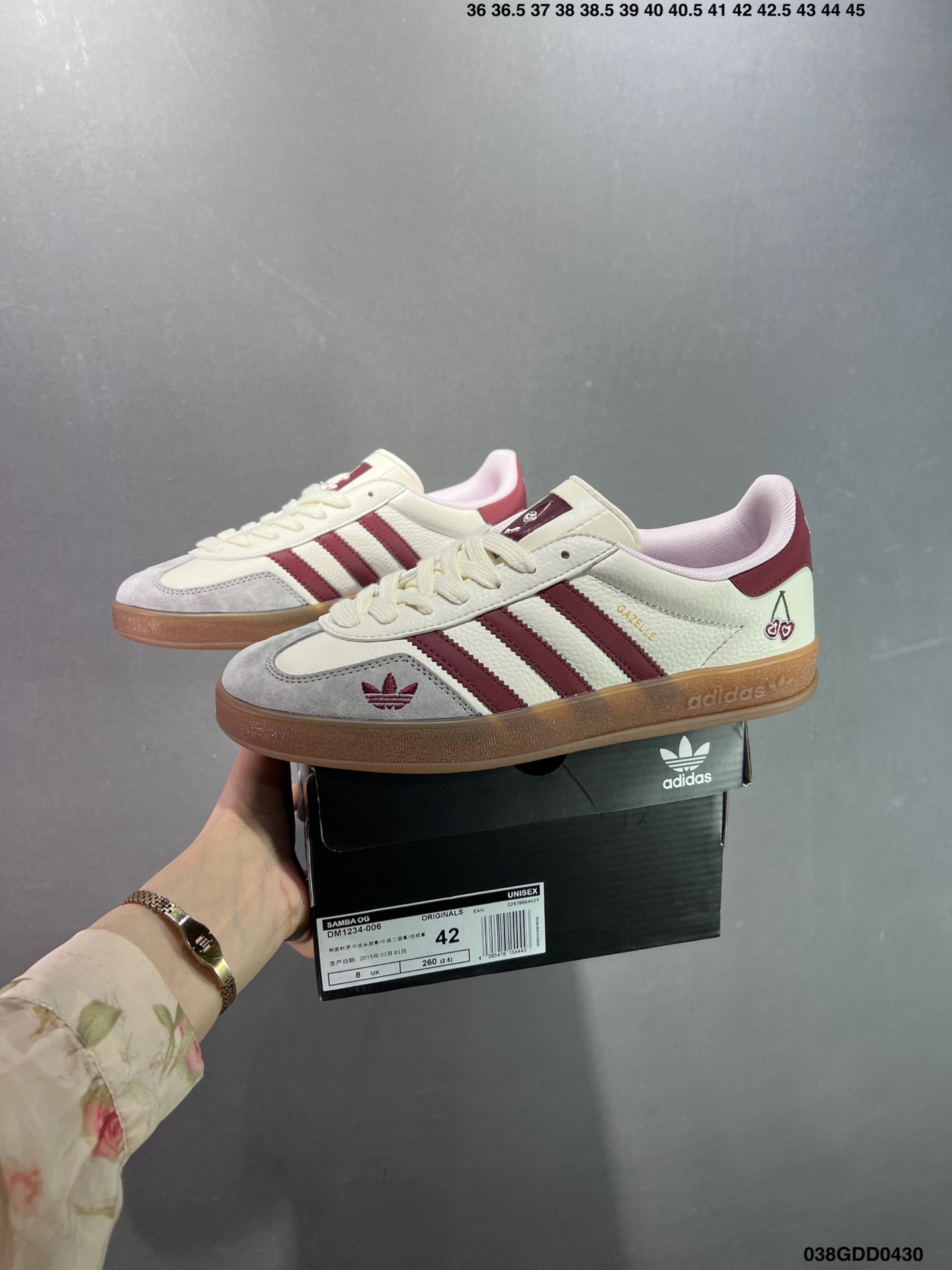 Adidas Original Samba OG Maroon/White Leather Classic Lightweight Shoes 10 i1745946958898 9544 0 8