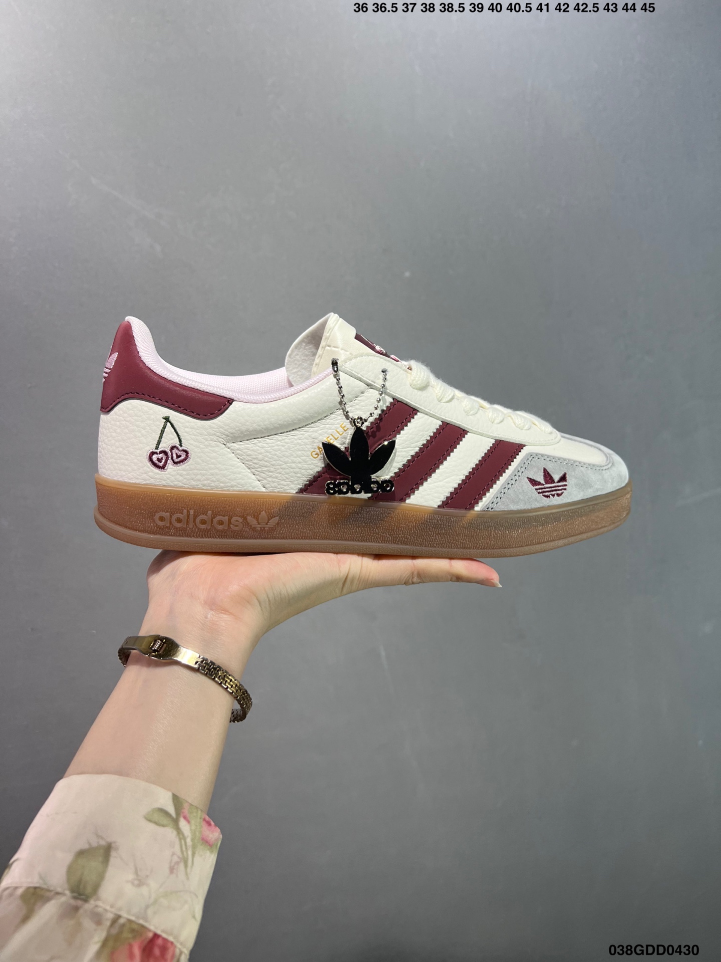 Adidas Original Samba OG Maroon/White Leather Classic Lightweight Shoes 2 i1745946960941 8838 0 0