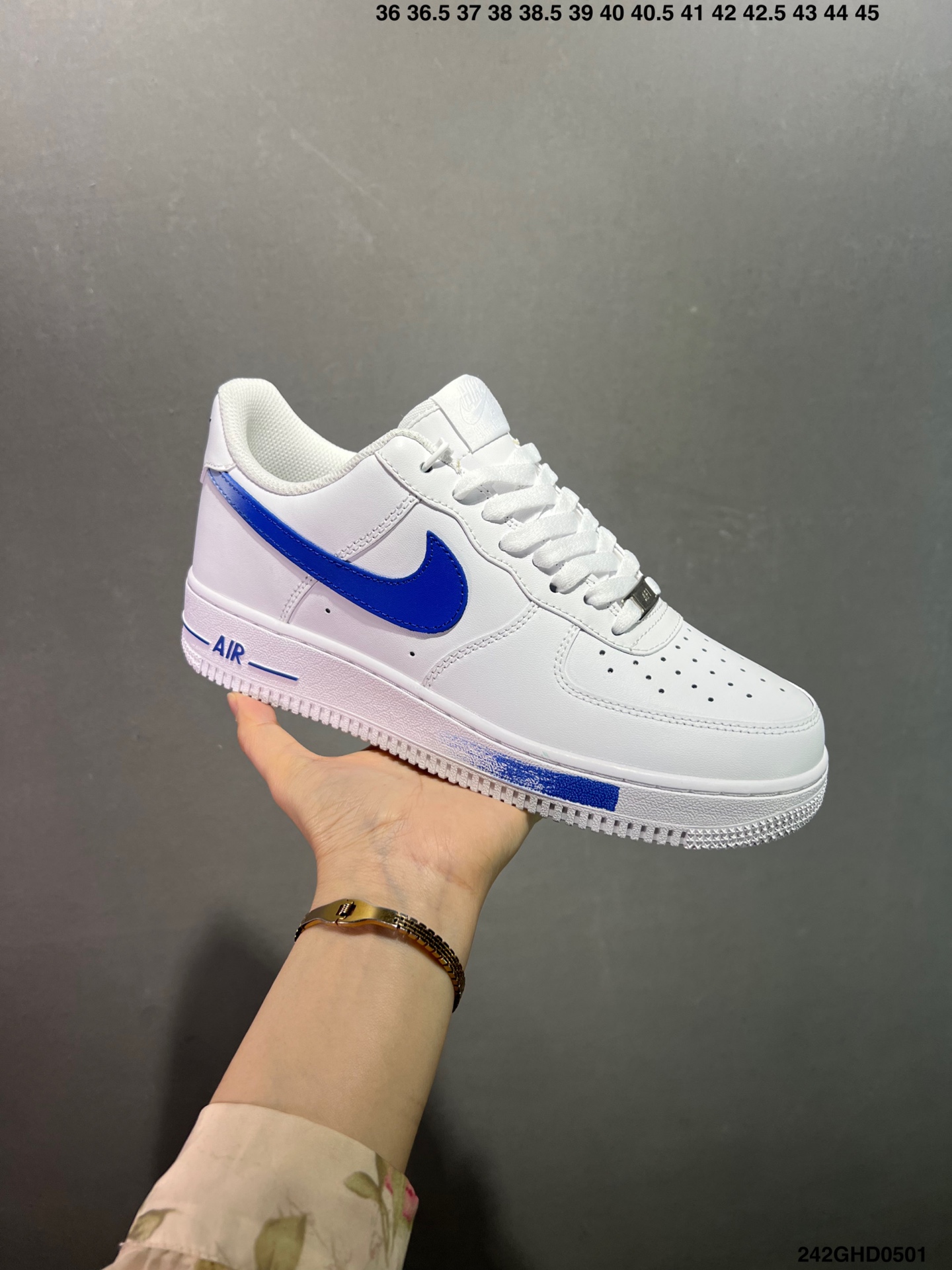 Nike Air Force 1 '07 Low-Top White/Blue Men's Sneaker - Classic Style 3 i1746030950155 8432 0 1