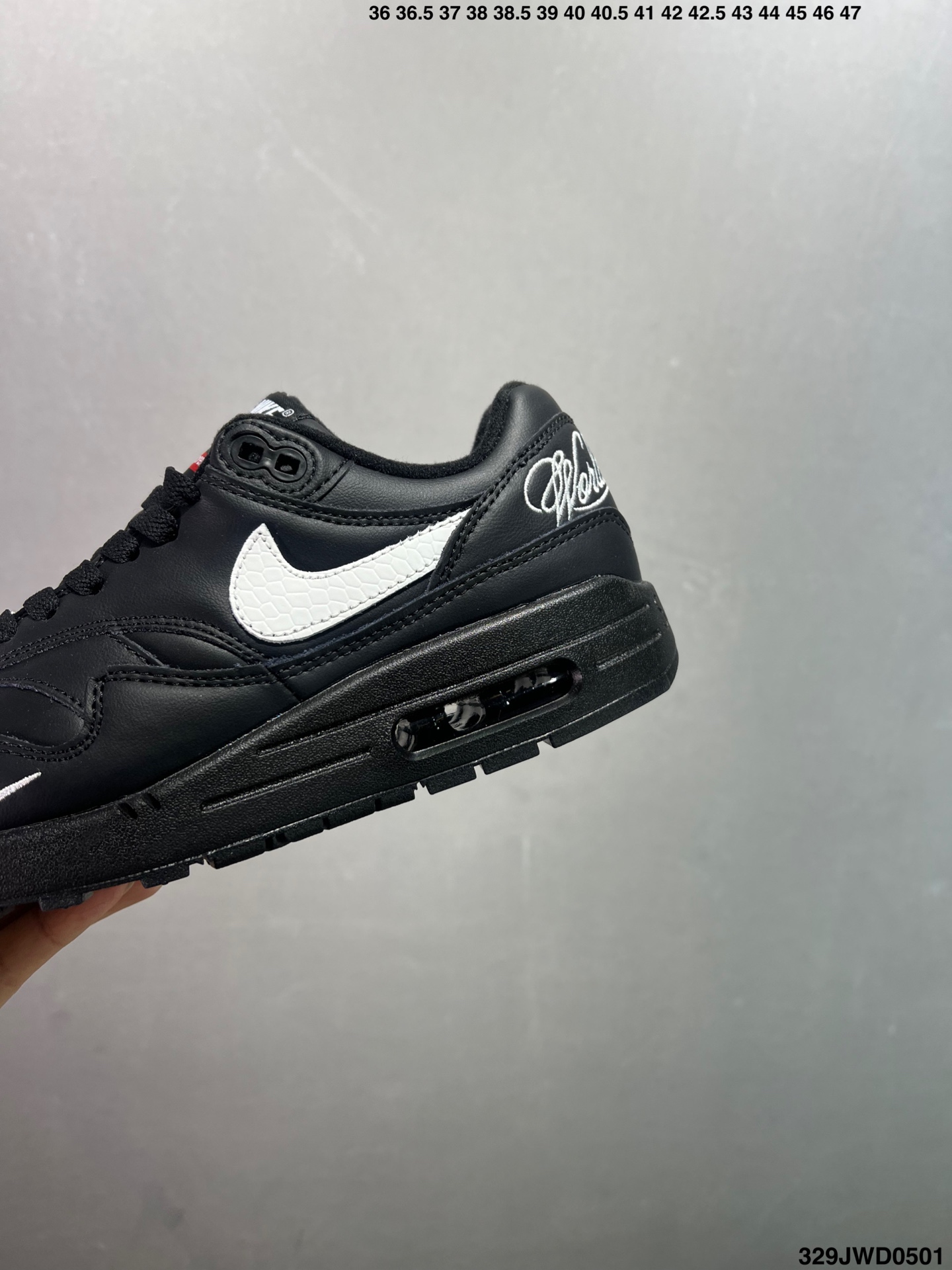 NK Air Max 1 Black Leather Sneakers AH8145-003 7 i1746031243920 4927 0 5