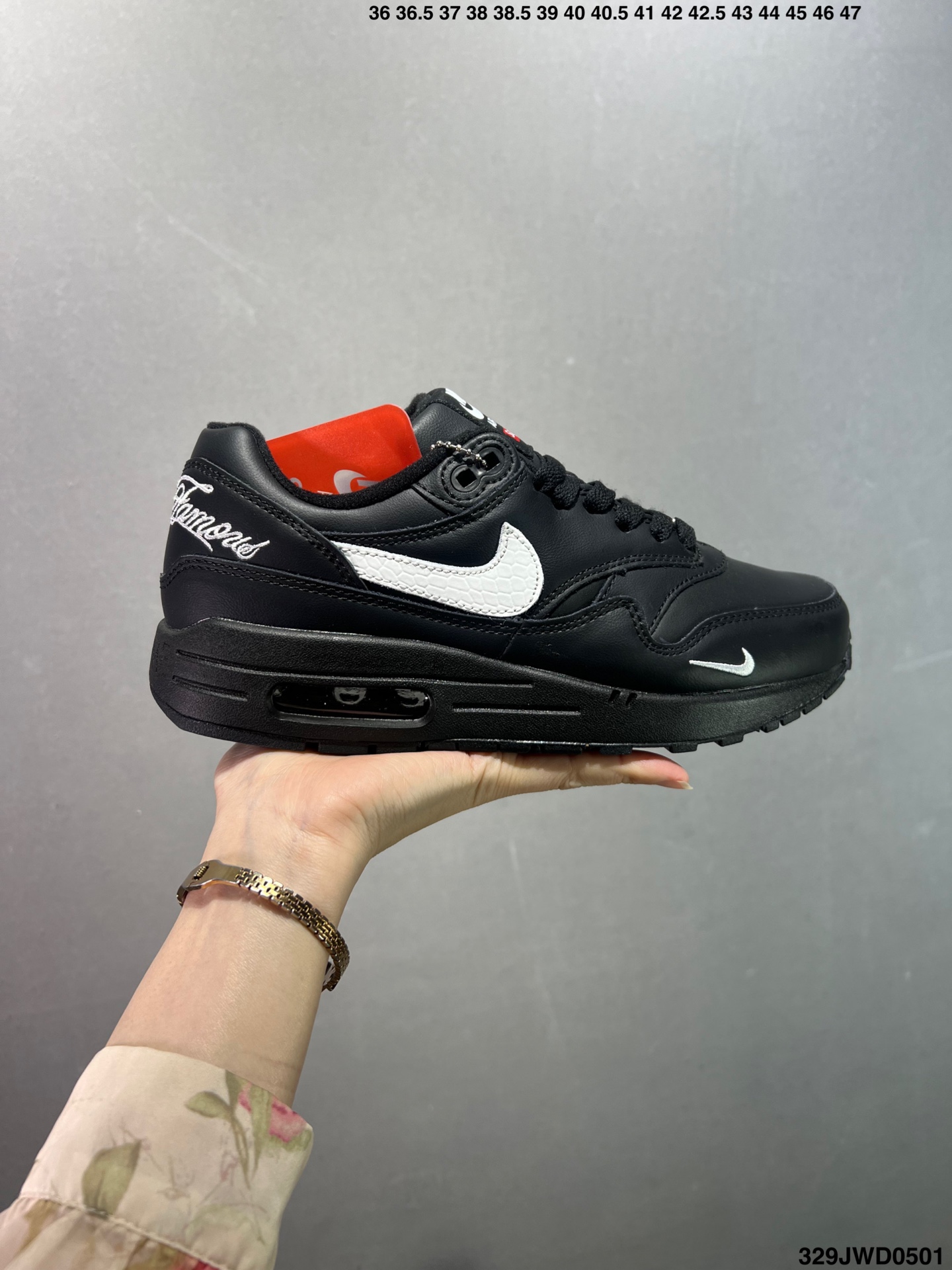 NK Air Max 1 Black Leather Sneakers AH8145-003 2 i1746031245939 6232 0 0