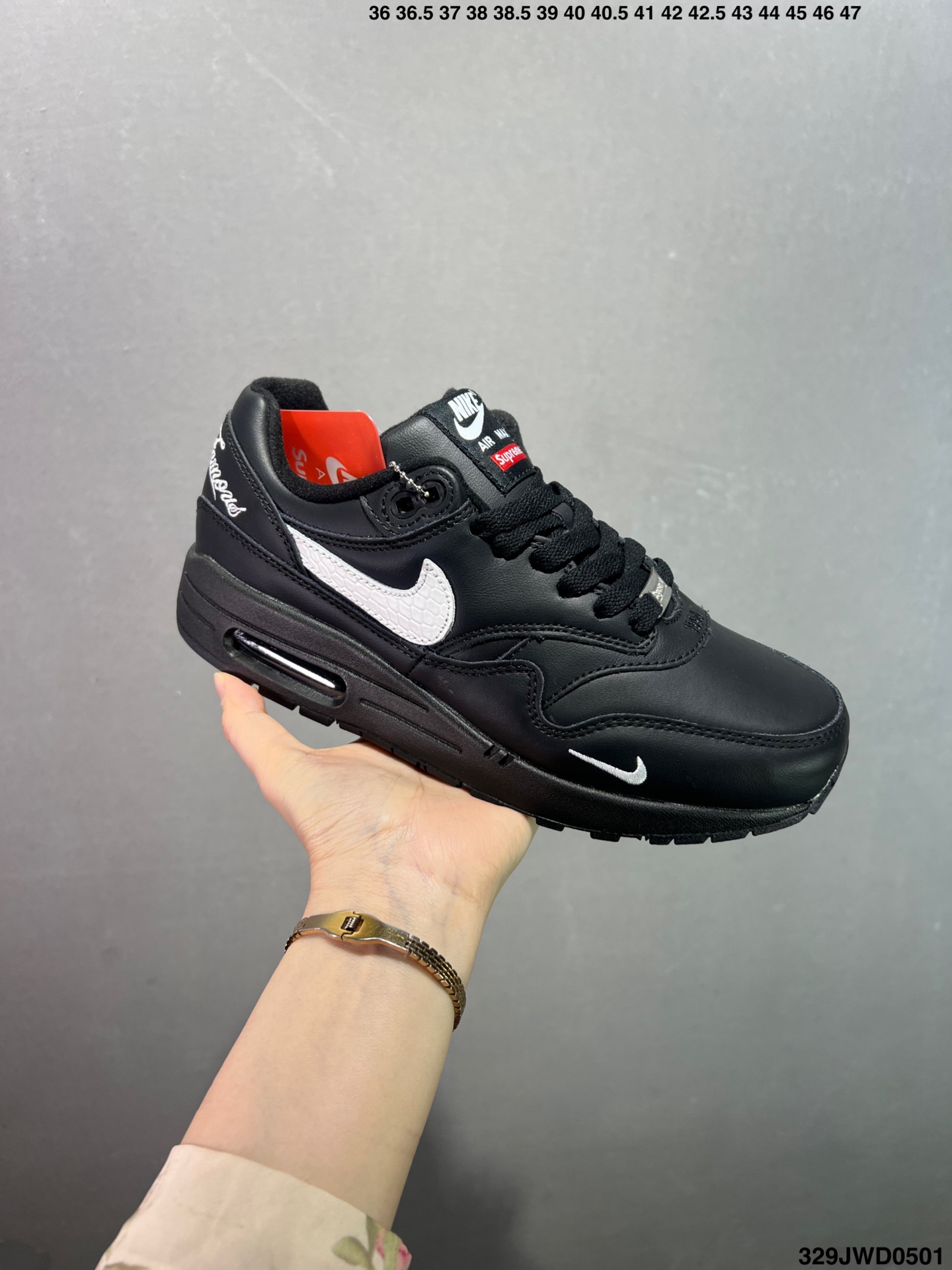 NK Air Max 1 Black Leather Sneakers AH8145-003 3 i1746031245947 1480 0 1