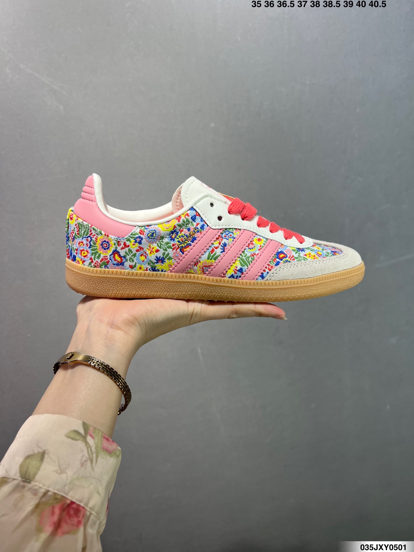 Adidas Women's Samba OG CDG Floral Sneakers - Low Top Casual Shoes 2 i1746031407458 4181 0 0