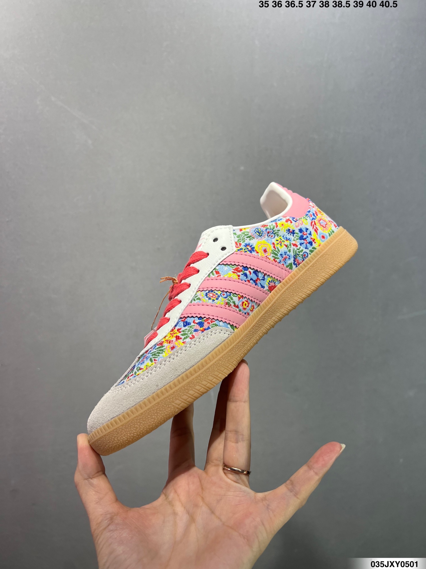Adidas Women's Samba OG CDG Floral Sneakers - Low Top Casual Shoes 4 i1746031407476 4727 0 2