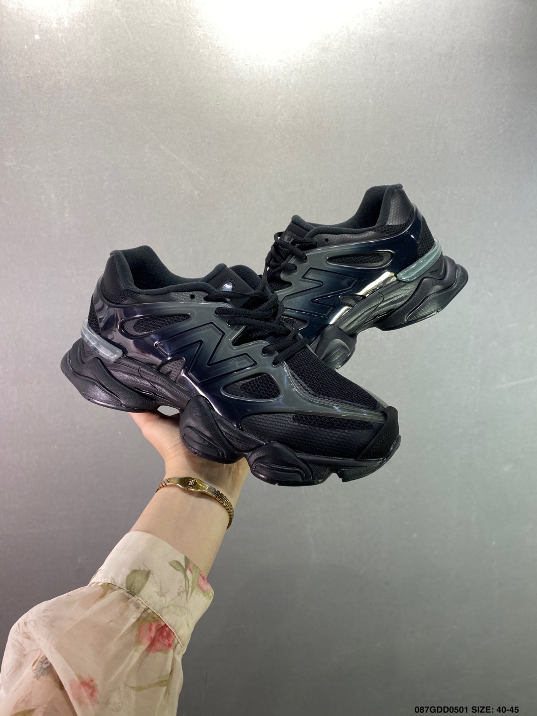 Joe Freshgoods x New Balance 9060 Retro Running Shoes - All Black 4 i1746032258182 7980 0 7