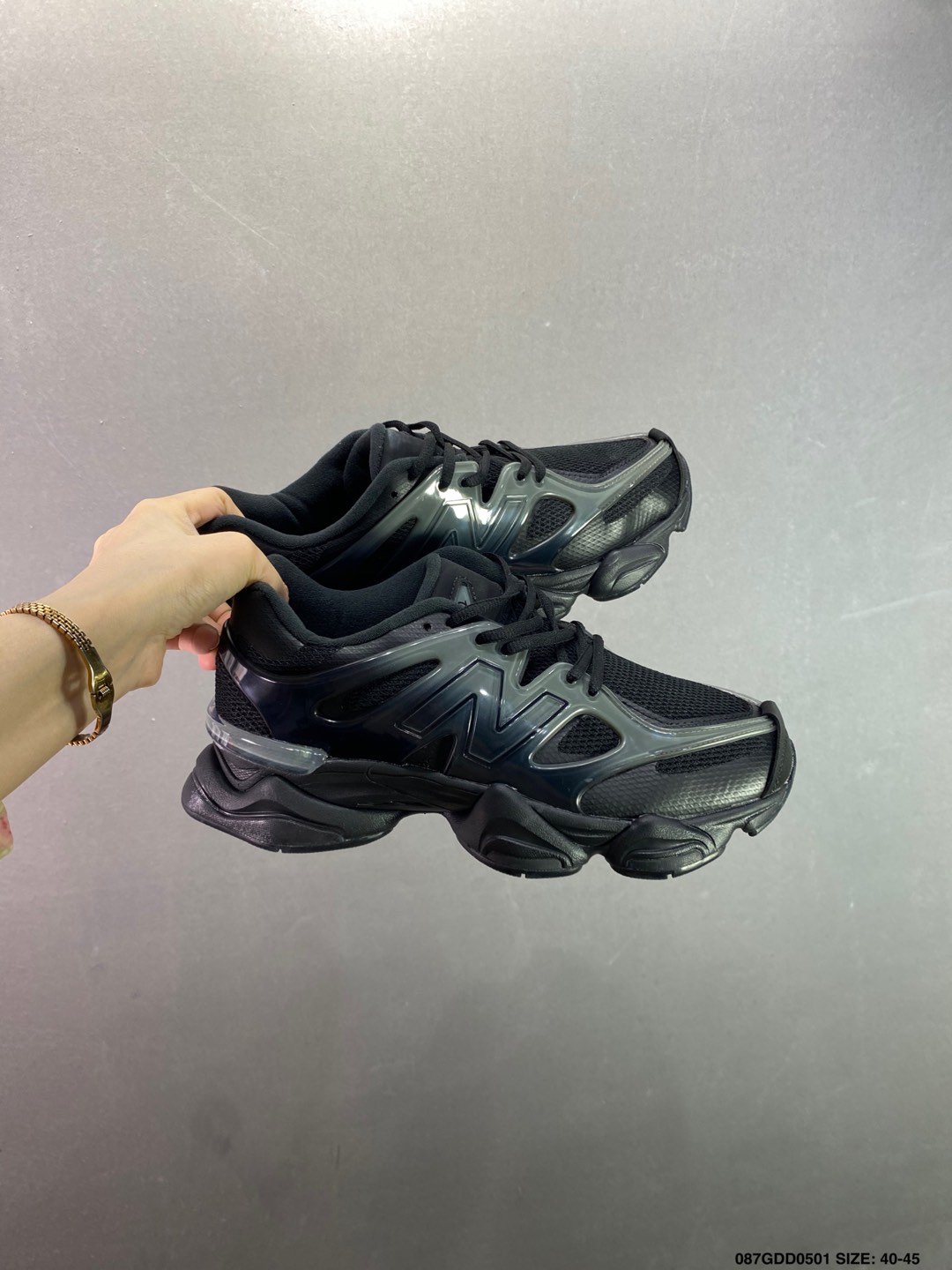 Joe Freshgoods x New Balance 9060 Retro Running Shoes - All Black 5 i1746032258247 7790 0 8