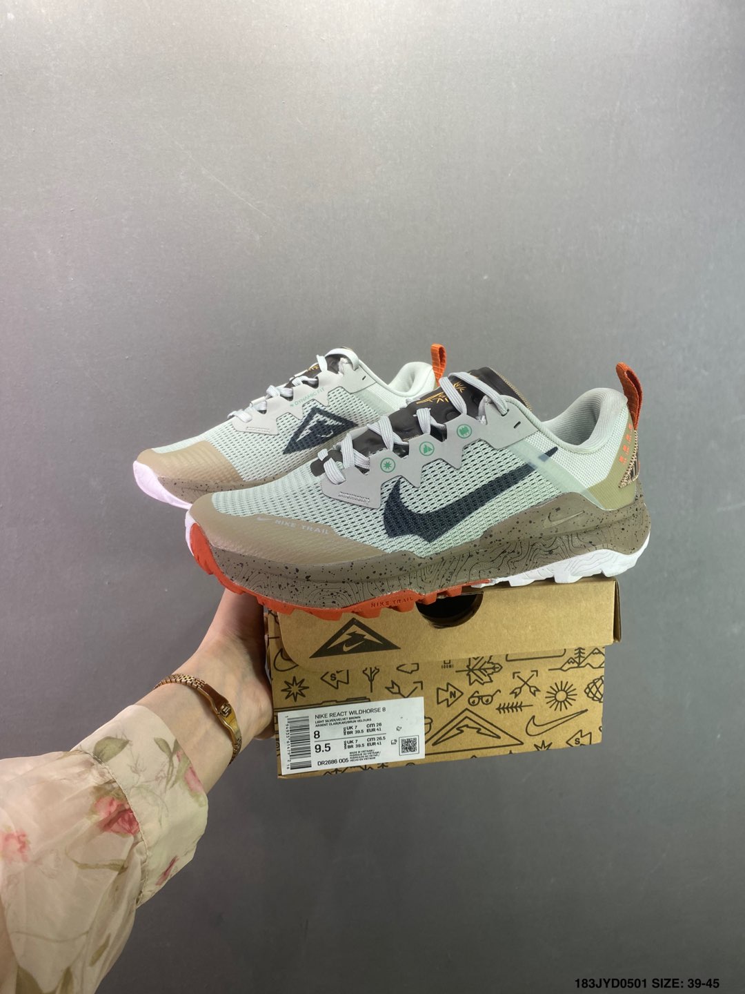 Nike React Wildhorse 8 Trail Running Shoes - DR2686-012 - Outdoor Cushioning 10 i1746032741971 1634 0 8
