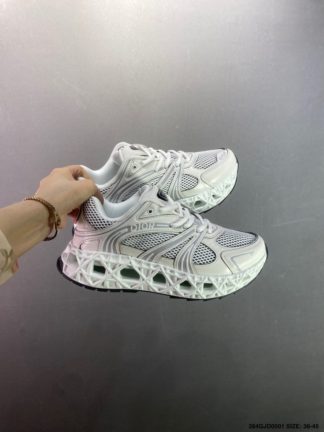 Dior B30 Black Mesh Low-Top Sneakers Reflective 'CD30' Logo, Sizes 36-45 9 i1746032858392 5425 0 8