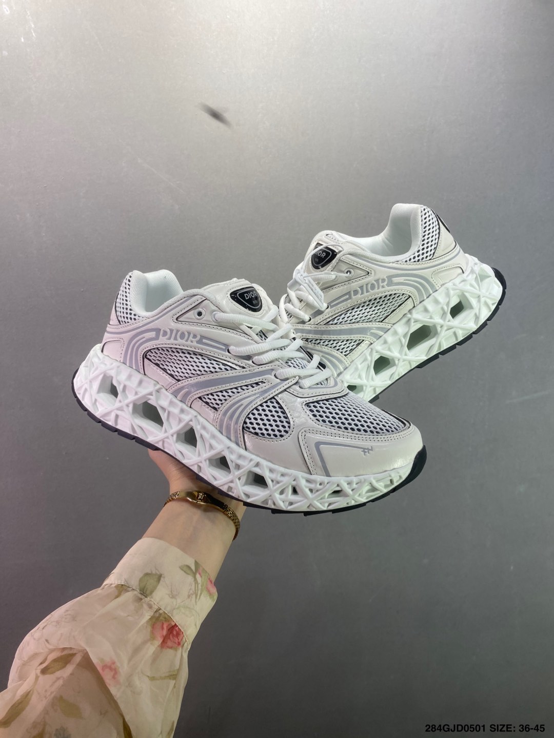 Dior B30 Black Mesh Low-Top Sneakers Reflective 'CD30' Logo, Sizes 36-45 8 i1746032858710 8136 0 7
