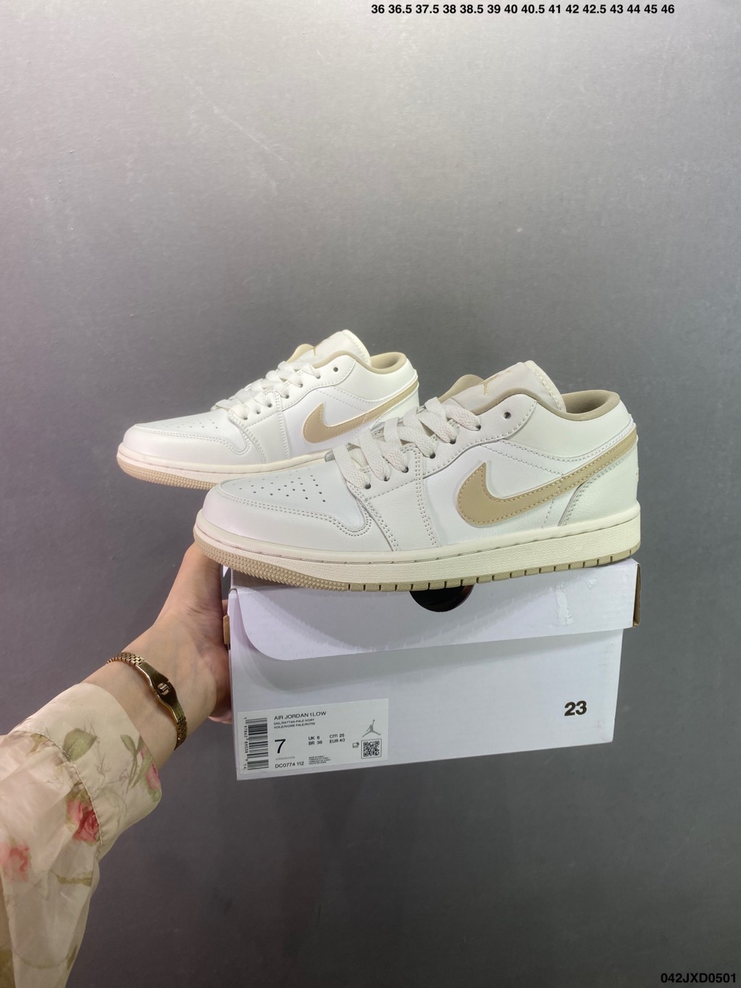 Nike Air Jordan 1 Low OG SP White Tan Casual Basketball Shoes 10 i1746032922918 2804 0 8