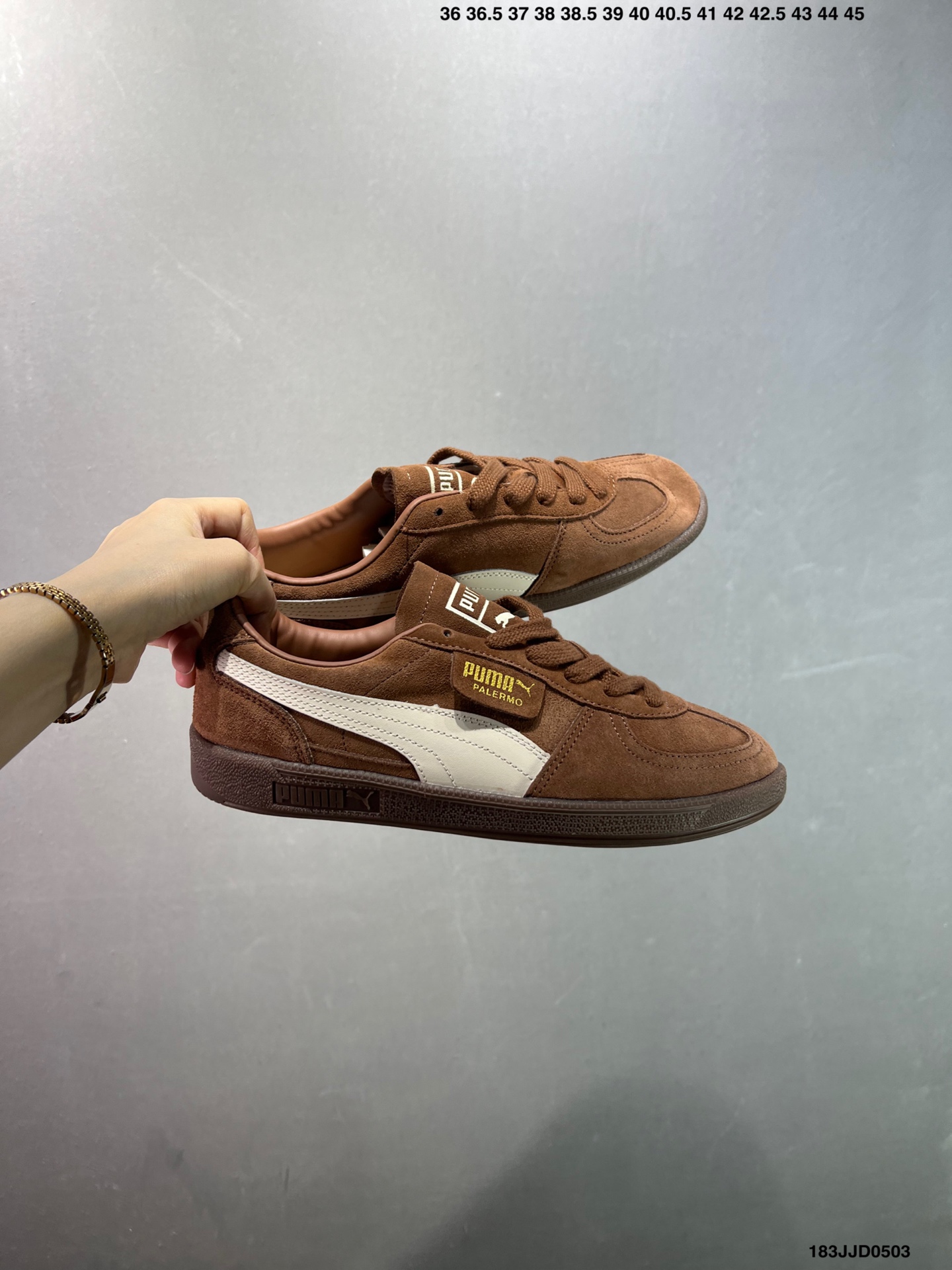 Puma Palermo OG Retro Sneakers - Low-Top, Suede & Mesh, Durable & Breathable 8 i1746200112100 2039 0 8