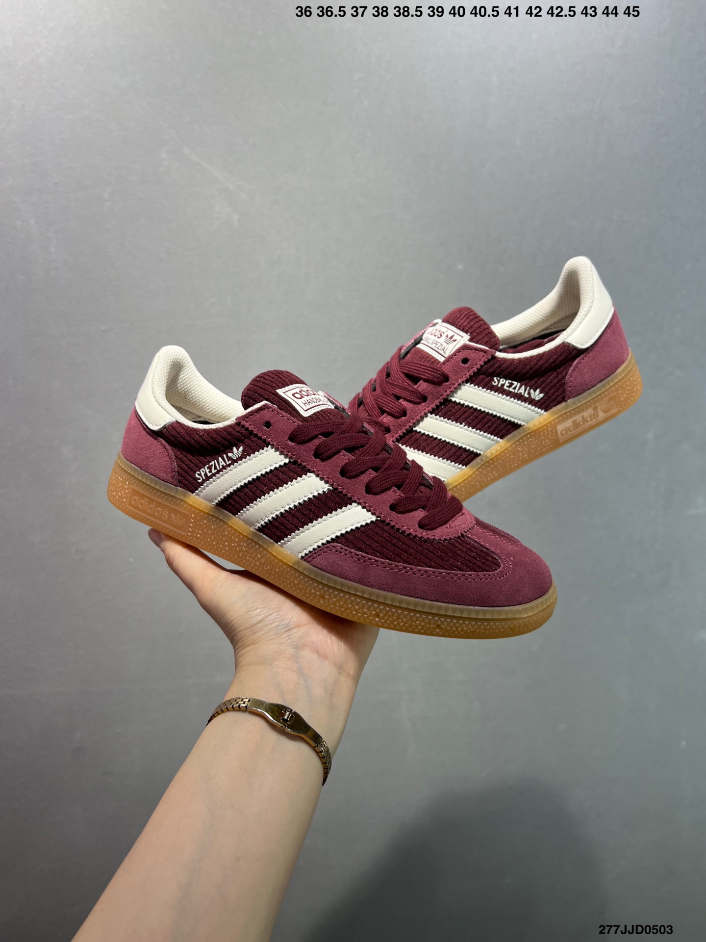 Adidas Originals Handball SPZL Maroon/White Casual Sneakers IG1978 9 i1746201667551 2518 0 7
