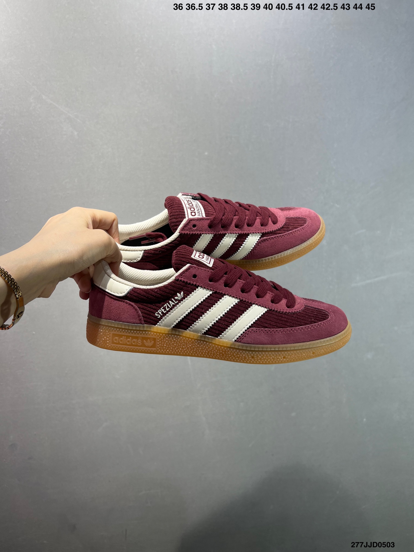Adidas Originals Handball SPZL Maroon/White Casual Sneakers IG1978 10 i1746201667566 7678 0 8