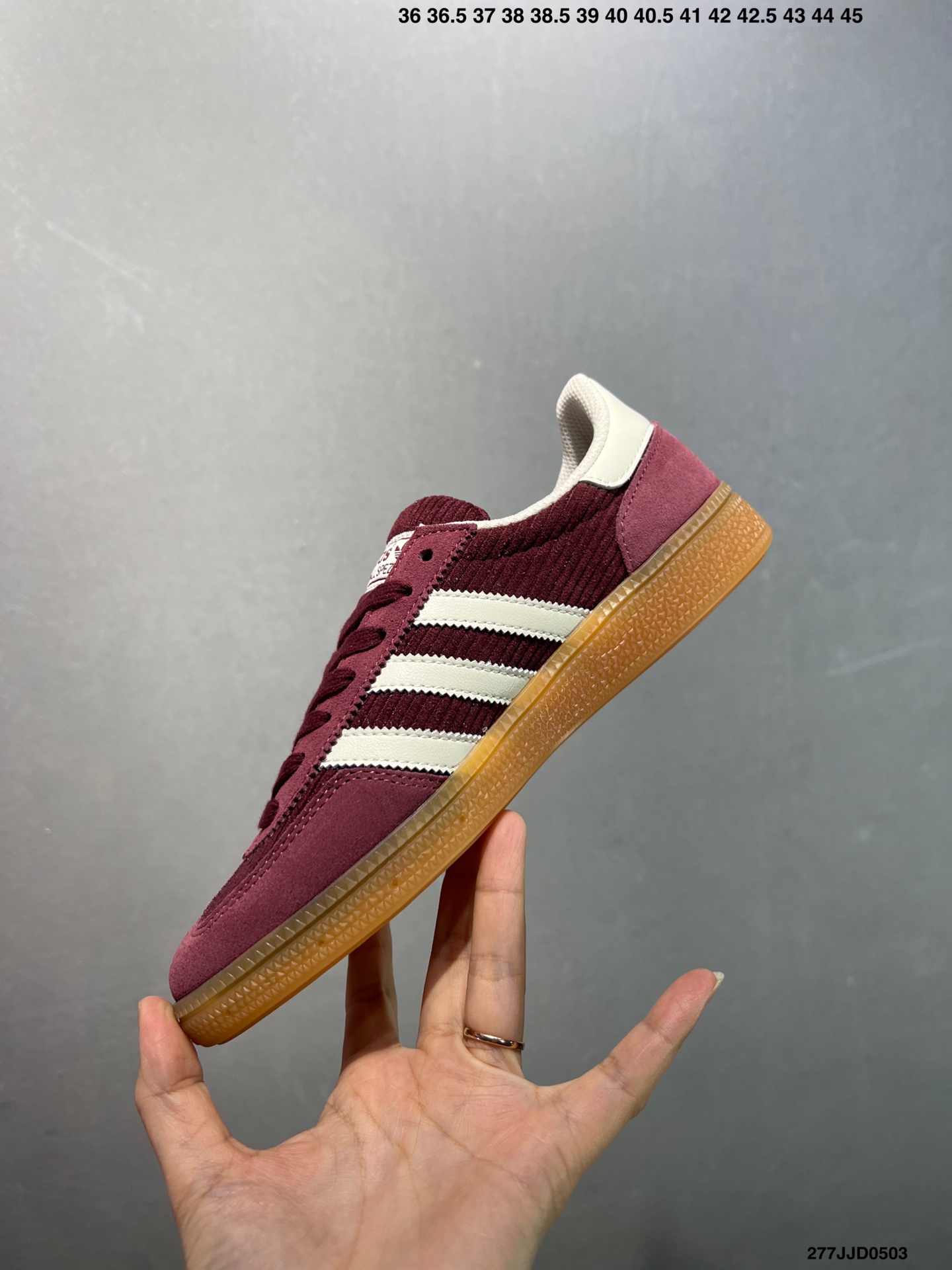 Adidas Originals Handball SPZL Maroon/White Casual Sneakers IG1978 4 i1746201669387 3014 0 2