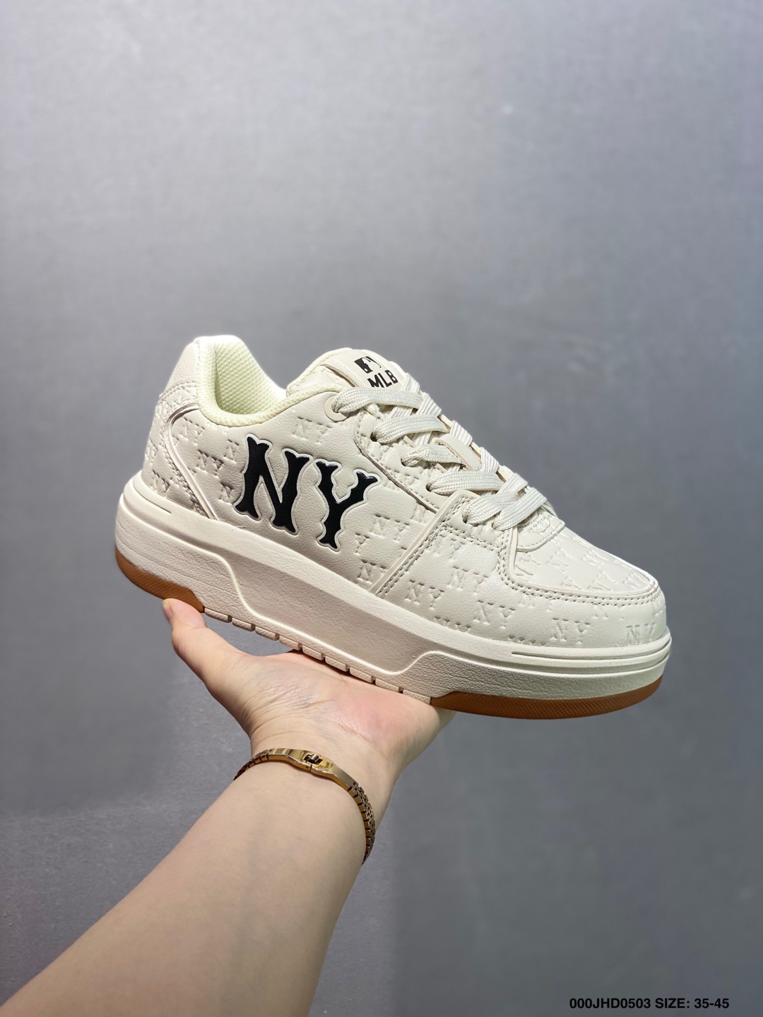 MLB Chunky Classic Embo Monogram Sneakers - Lightweight & Comfortable 3 i1746203077038 3781 0 1