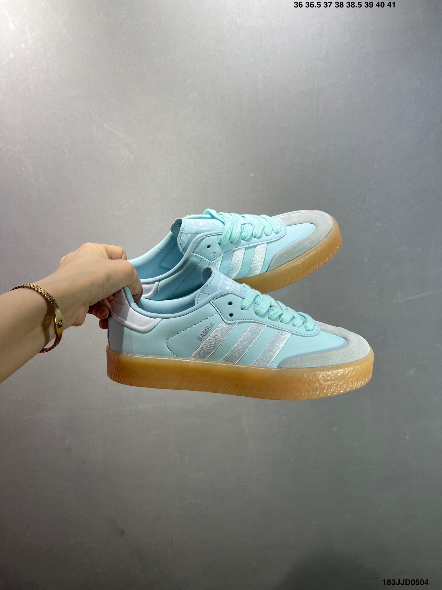 Adidas Originals Samba W Pink Leather Thick-Soled Versatile Sneakers 9 i1746286107228 5699 0 8