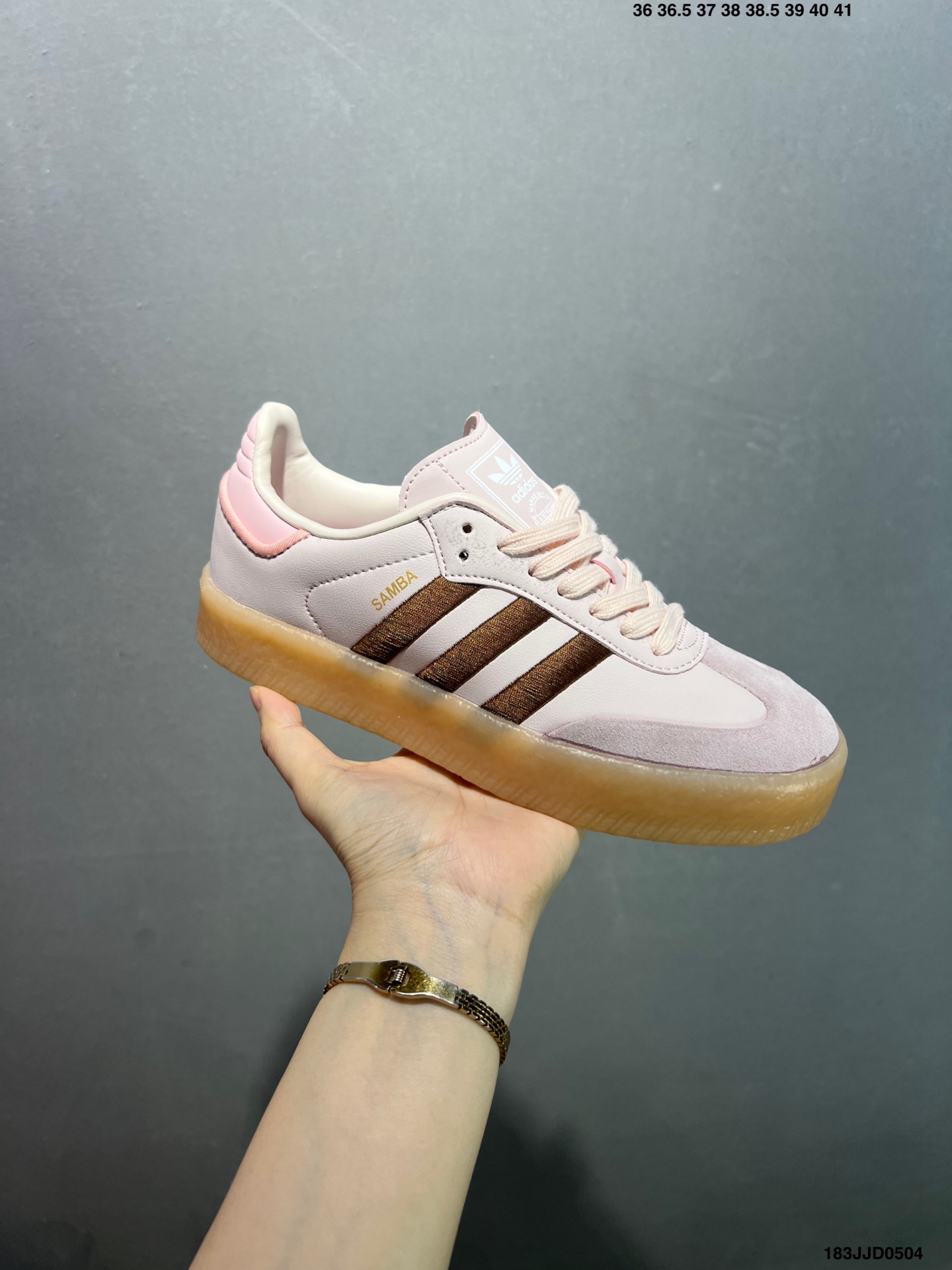 Adidas Originals Samba W Pink Leather Thick-Soled Versatile Sneakers 2 i1746286138764 5570 0 1