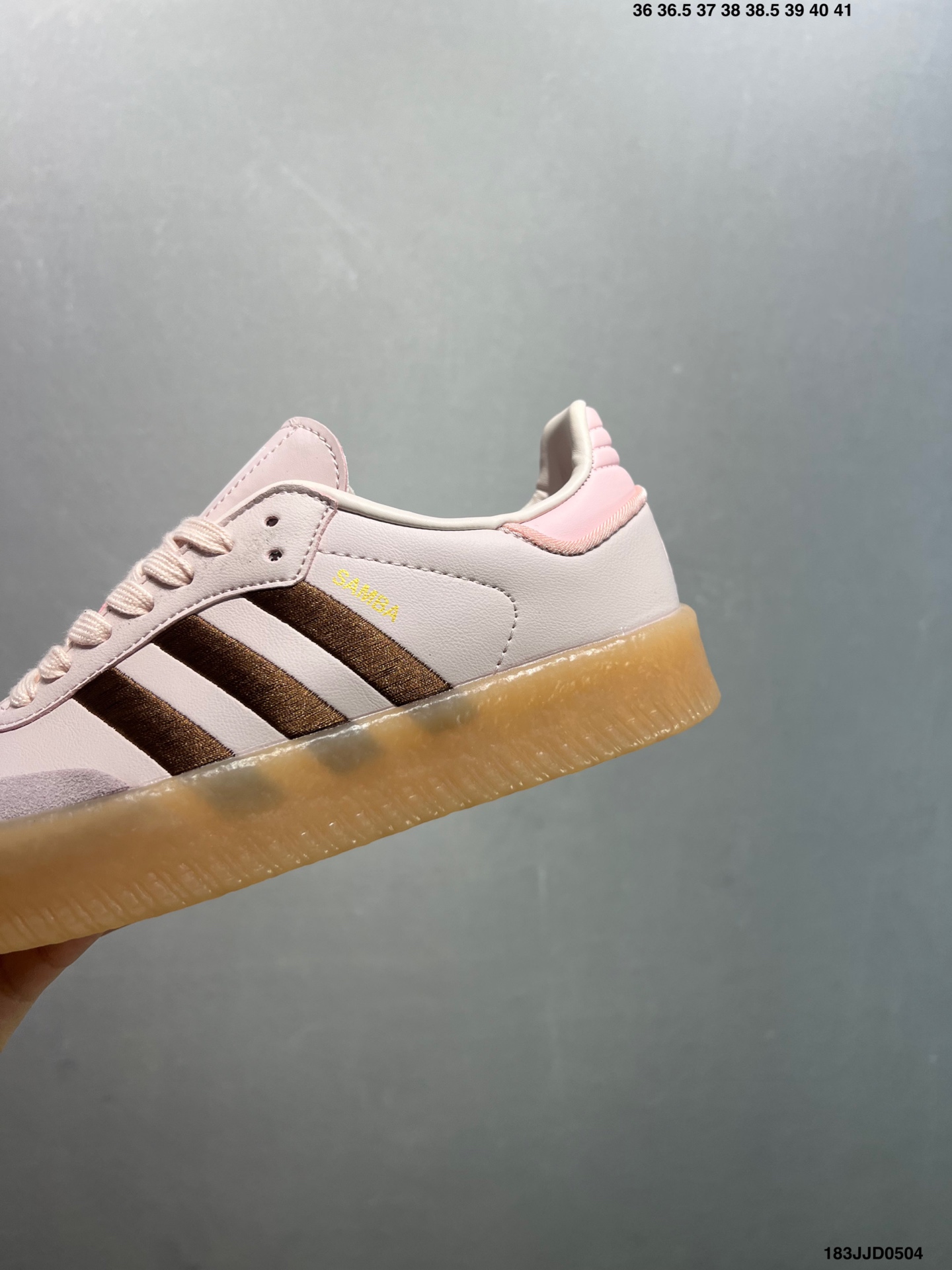 Adidas Originals Samba W Pink Leather Thick-Soled Versatile Sneakers 3 i1746286140919 1709 0 5