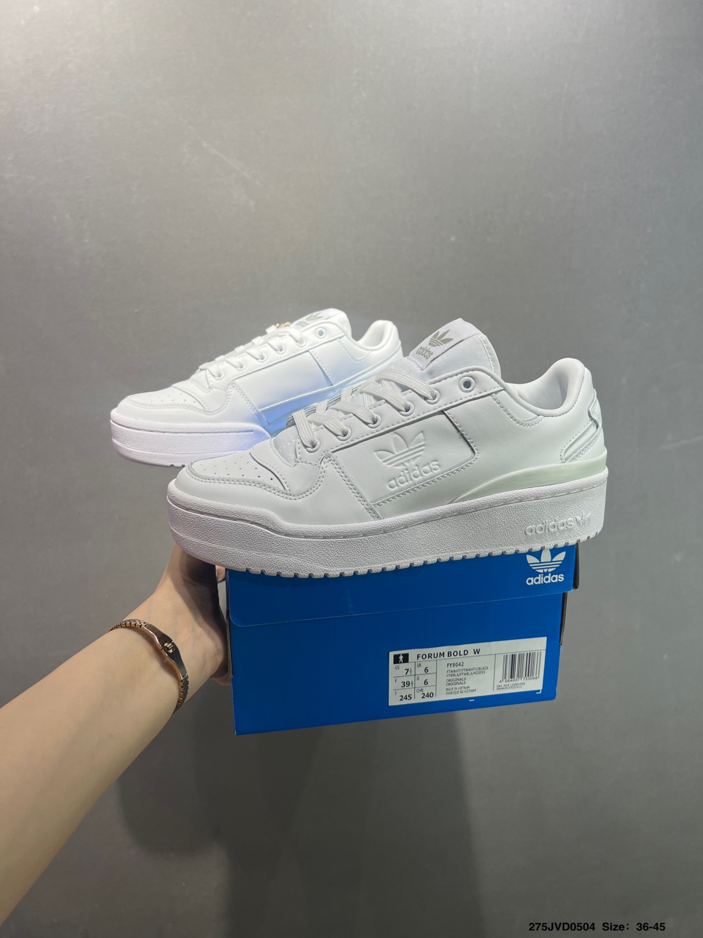 Adidas Forum Low Bold Stripes W White Leather Platform Sneakers FY9042 10 i1746287007835 5328 0 8