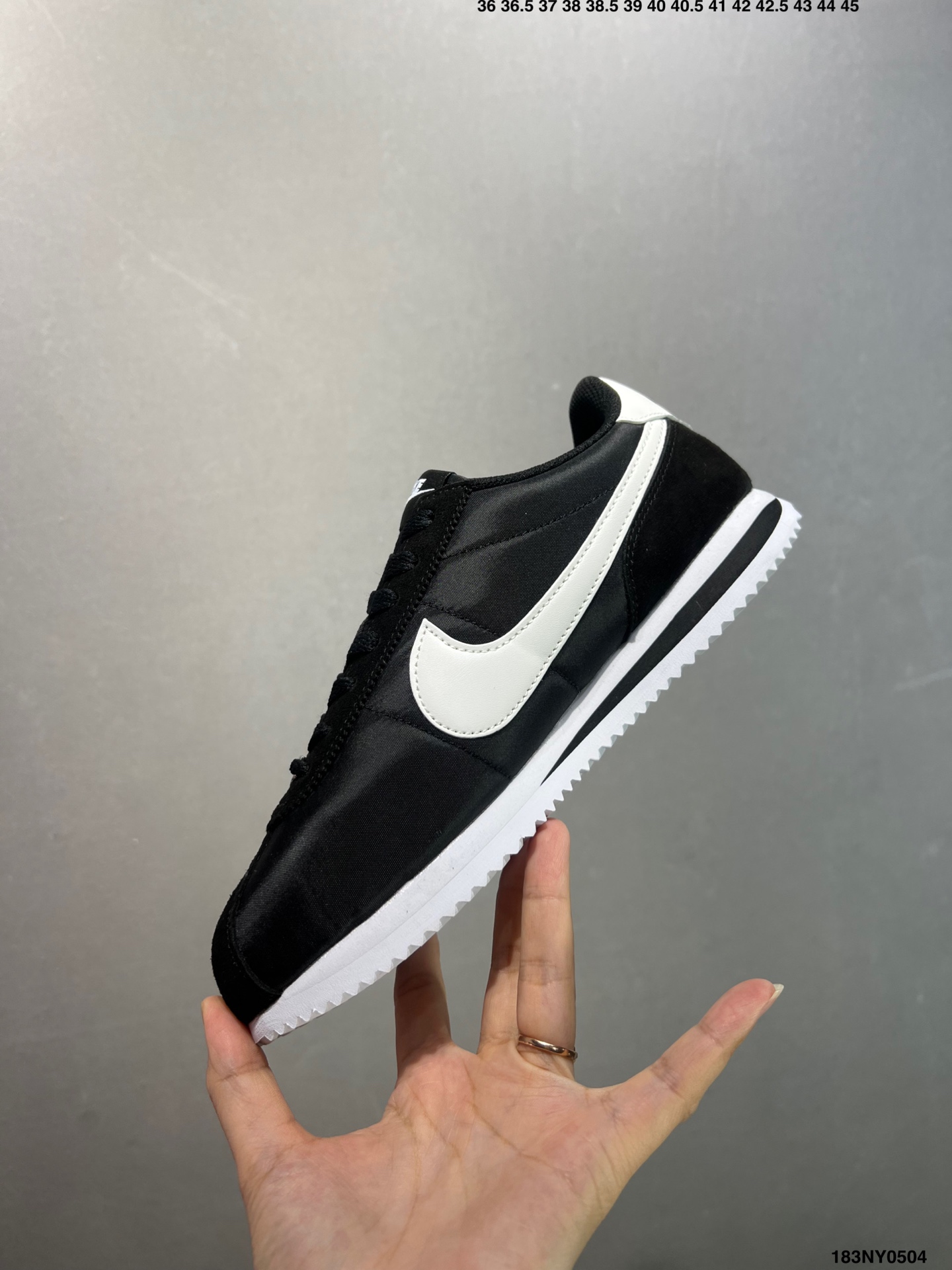 Nike Classic Cortez Black and White Lightweight Comfortable Running Shoes 4 i1746288282549 3134 0 2