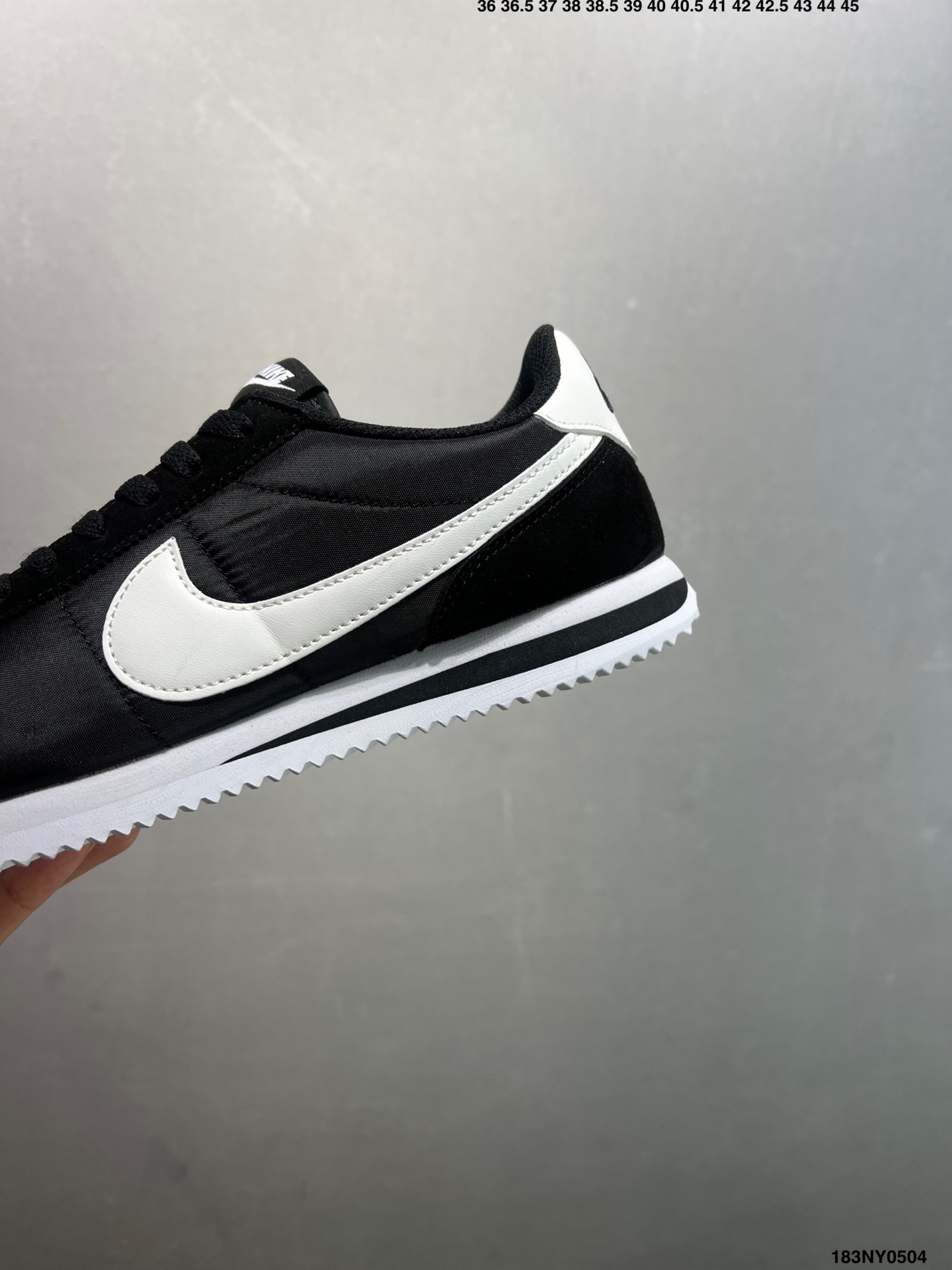 Nike Classic Cortez Black and White Lightweight Comfortable Running Shoes 7 i1746288282569 6619 0 5