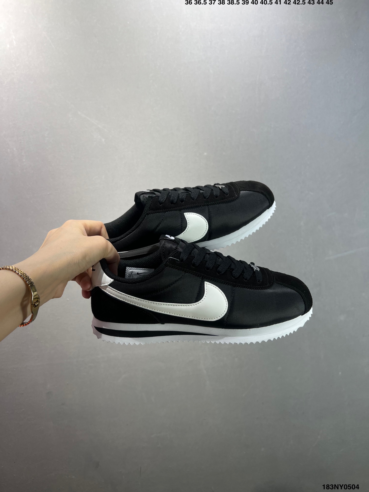 Nike Classic Cortez Black and White Lightweight Comfortable Running Shoes 10 i1746288284239 7250 0 8