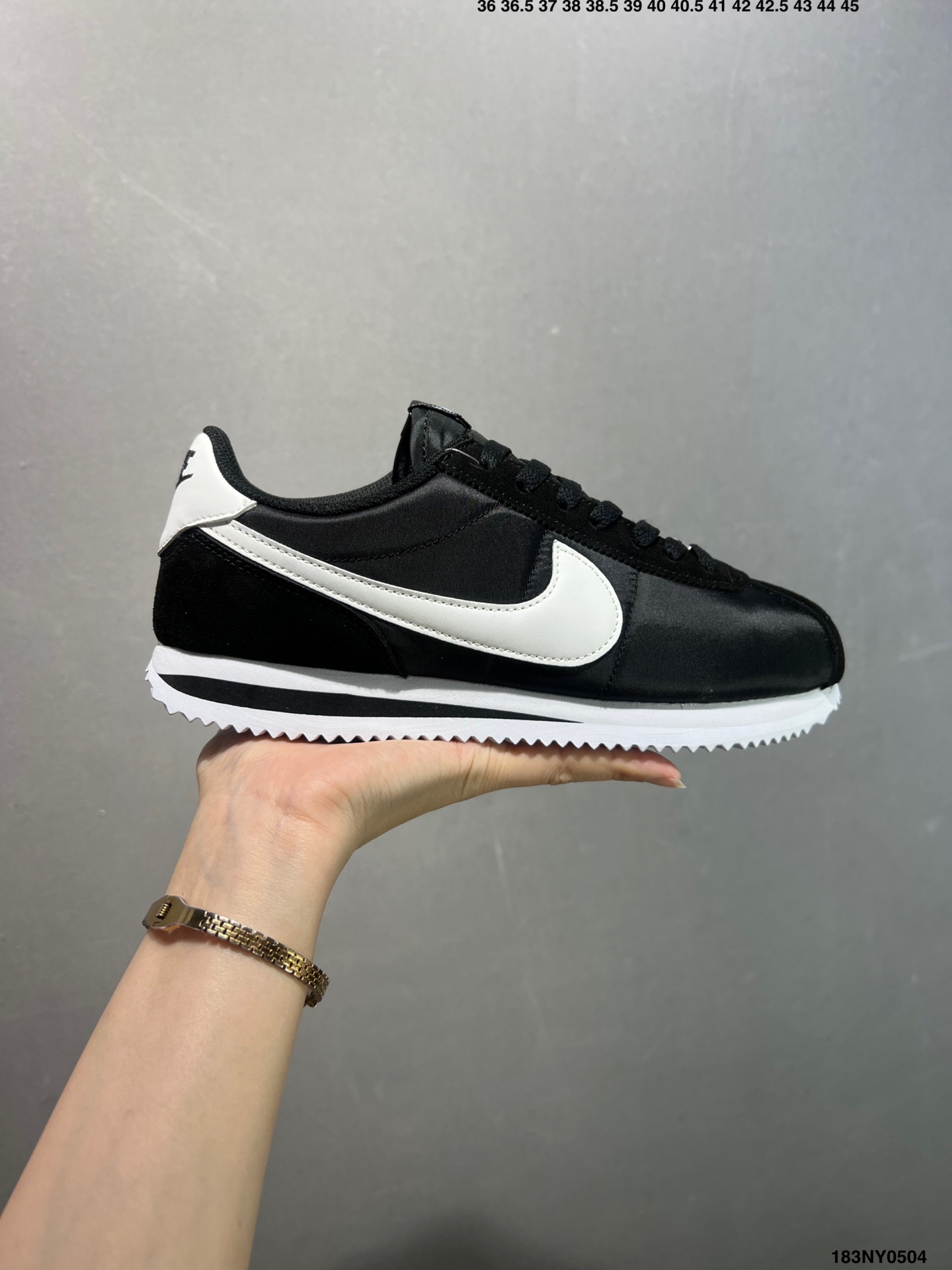 Nike Classic Cortez Black and White Lightweight Comfortable Running Shoes 2 i1746288284269 8145 0 0