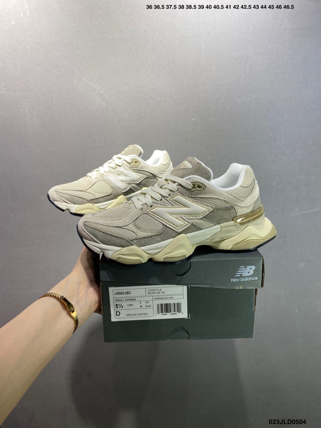 Joe Freshgoods x New Balance 9060 Retro Running Shoes - Cream/Grey 10 i1746290173261 3262 0 8
