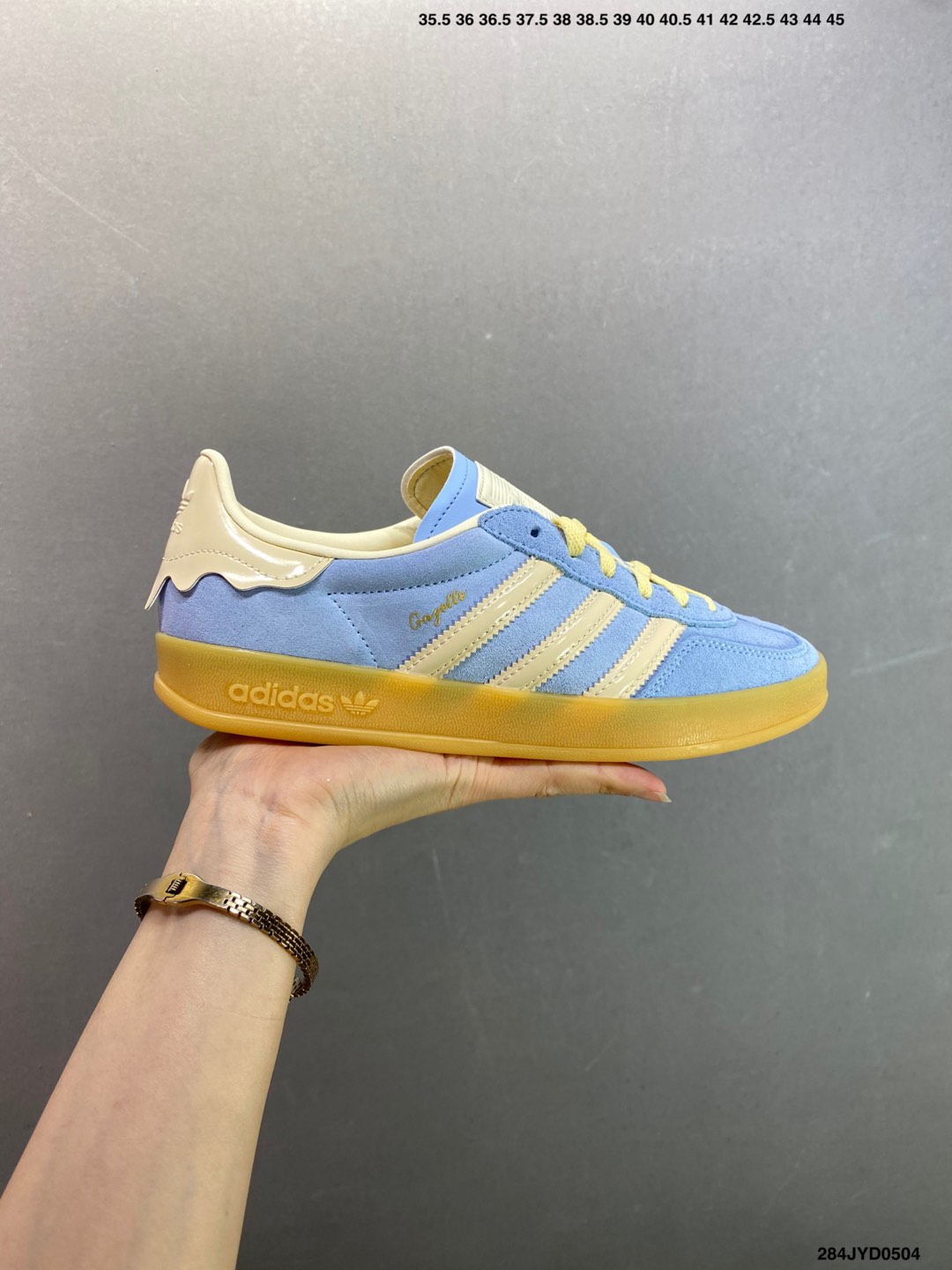 Adidas Originals Gazelle Indoor Casual Low-Top Sneakers - Light Blue 2 i1746290477799 4169 0 0