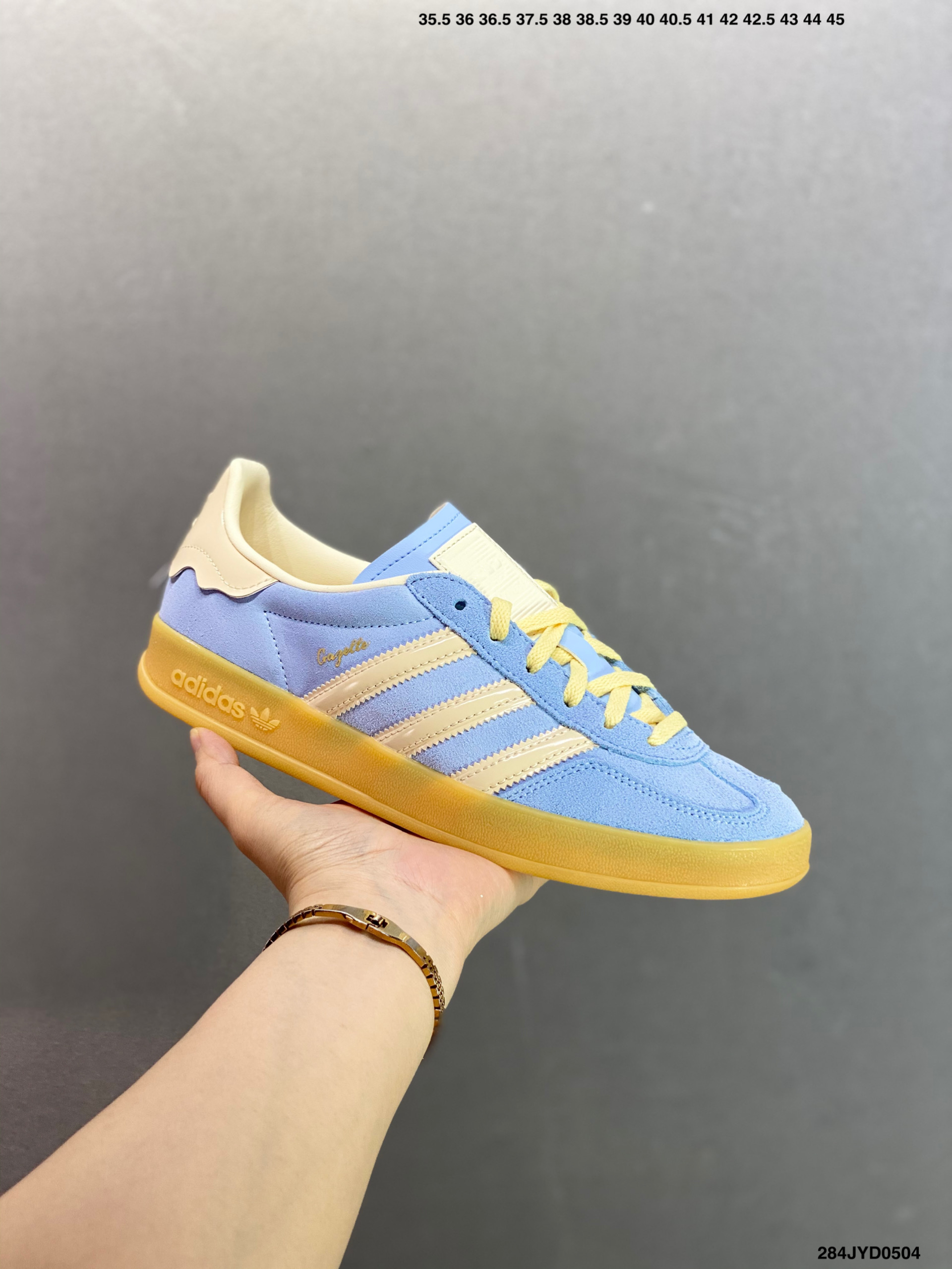 Adidas Originals Gazelle Indoor Casual Low-Top Sneakers - Light Blue 3 i1746290477799 5470 0 1