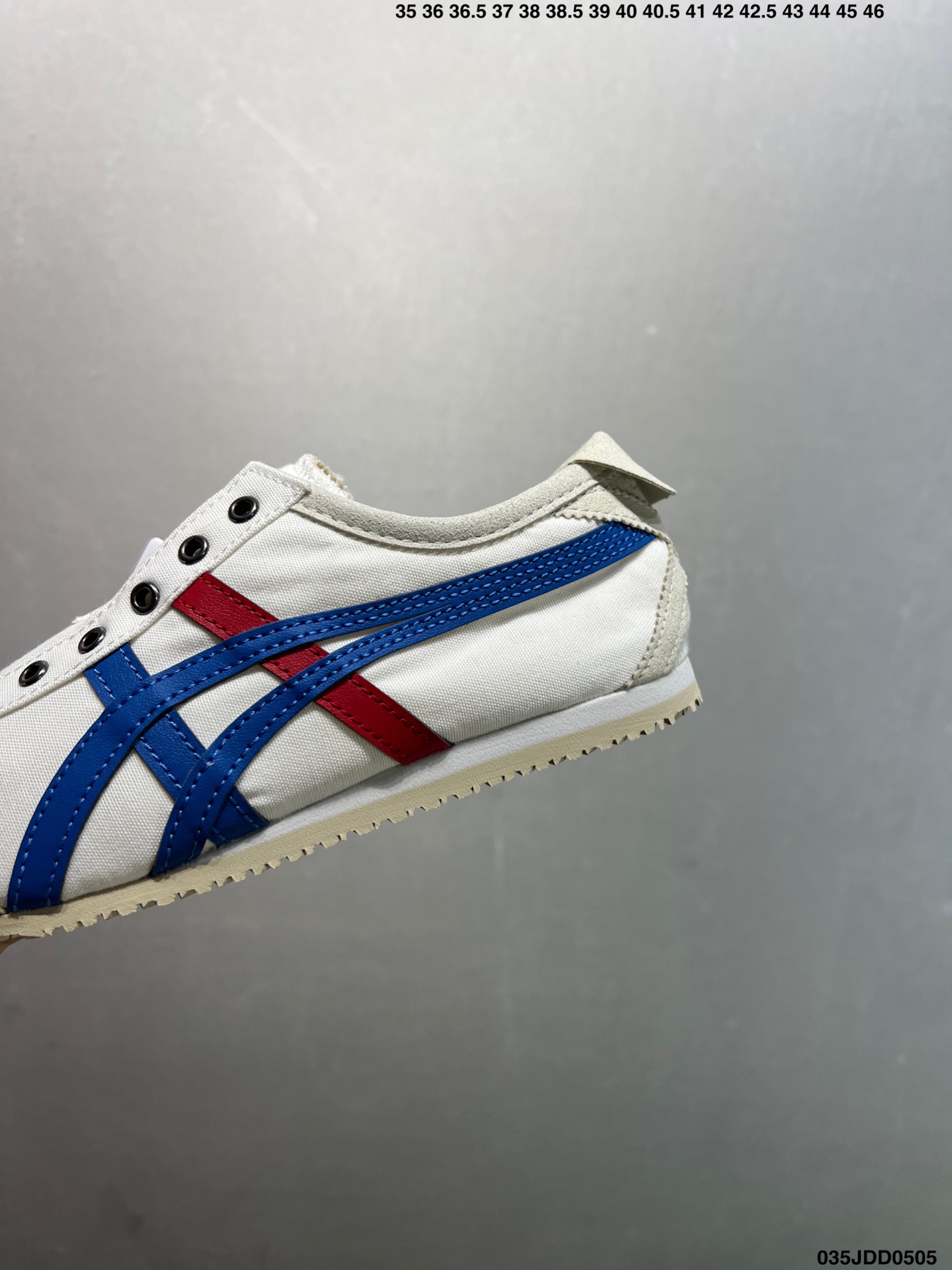 Onitsuka Tiger Mexico 66 Classic Retro Running Shoes in White/Blue/Red 7 i1746375297369 3226 0 5