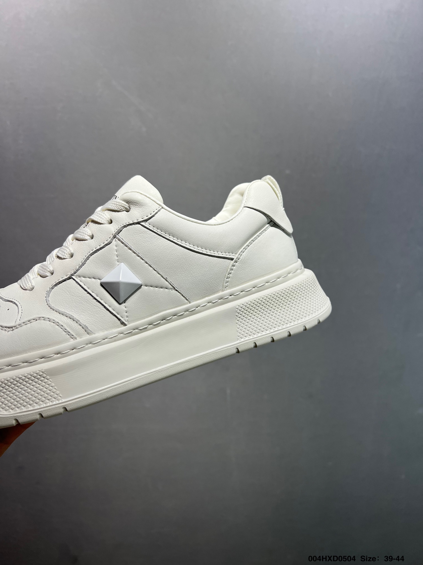 Valentino Rockstud Untitled White Leather Sneakers,Low-Top Casual Shoes 3 i1746375948328 6583 0 5