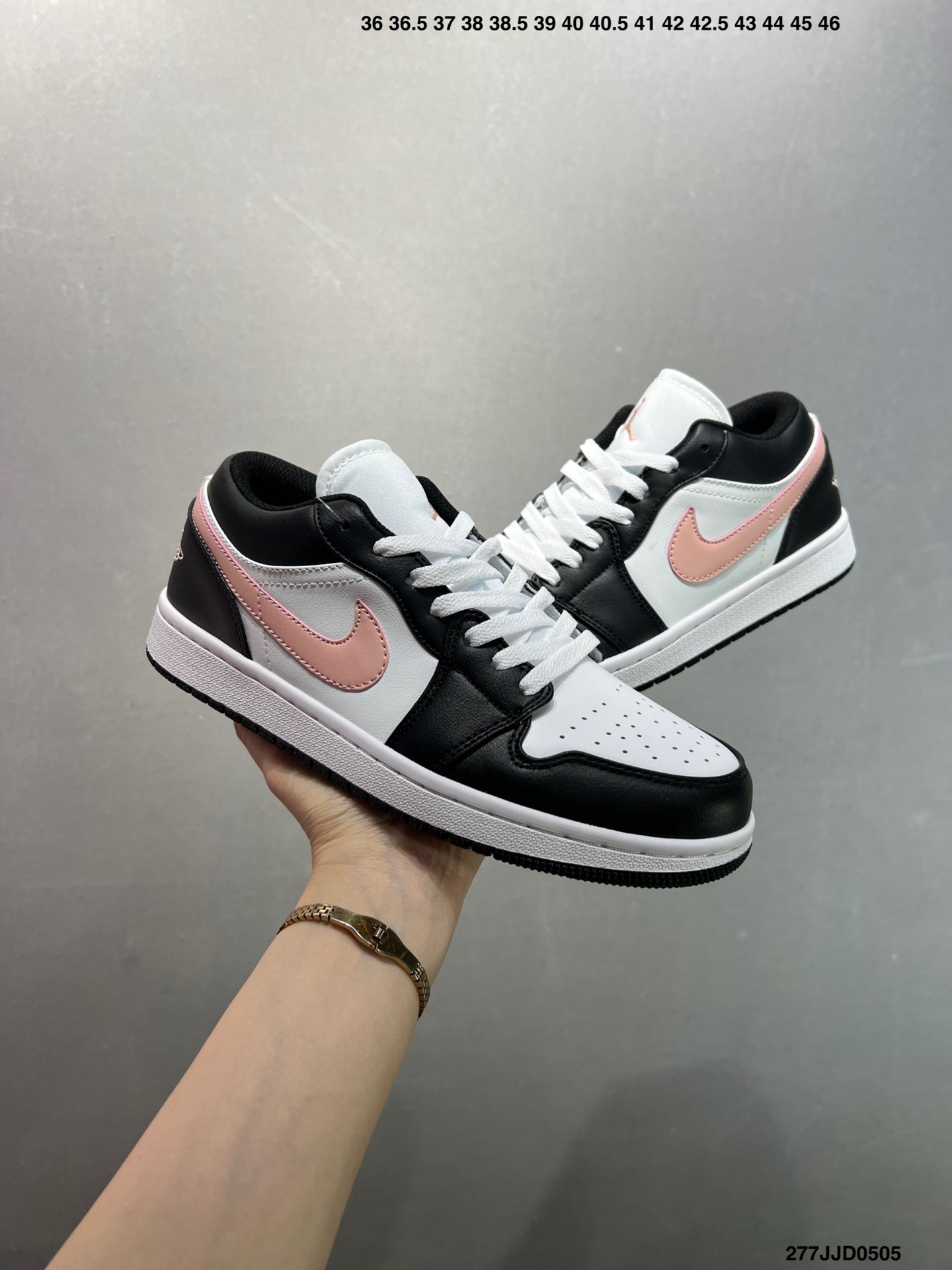 Nike Air Jordan 1 Low Black White Pink Casual Sneakers 9 i1746376336437 5836 0 7