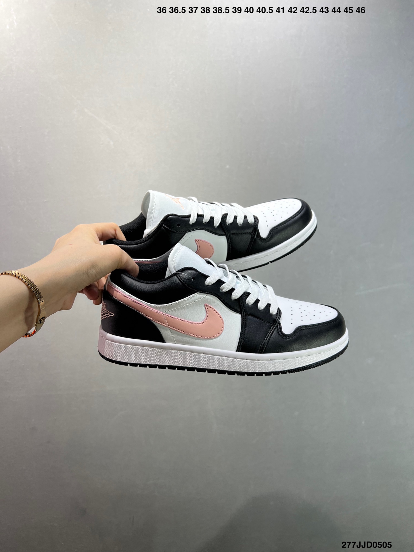 Nike Air Jordan 1 Low Black White Pink Casual Sneakers 10 i1746376336491 3548 0 8