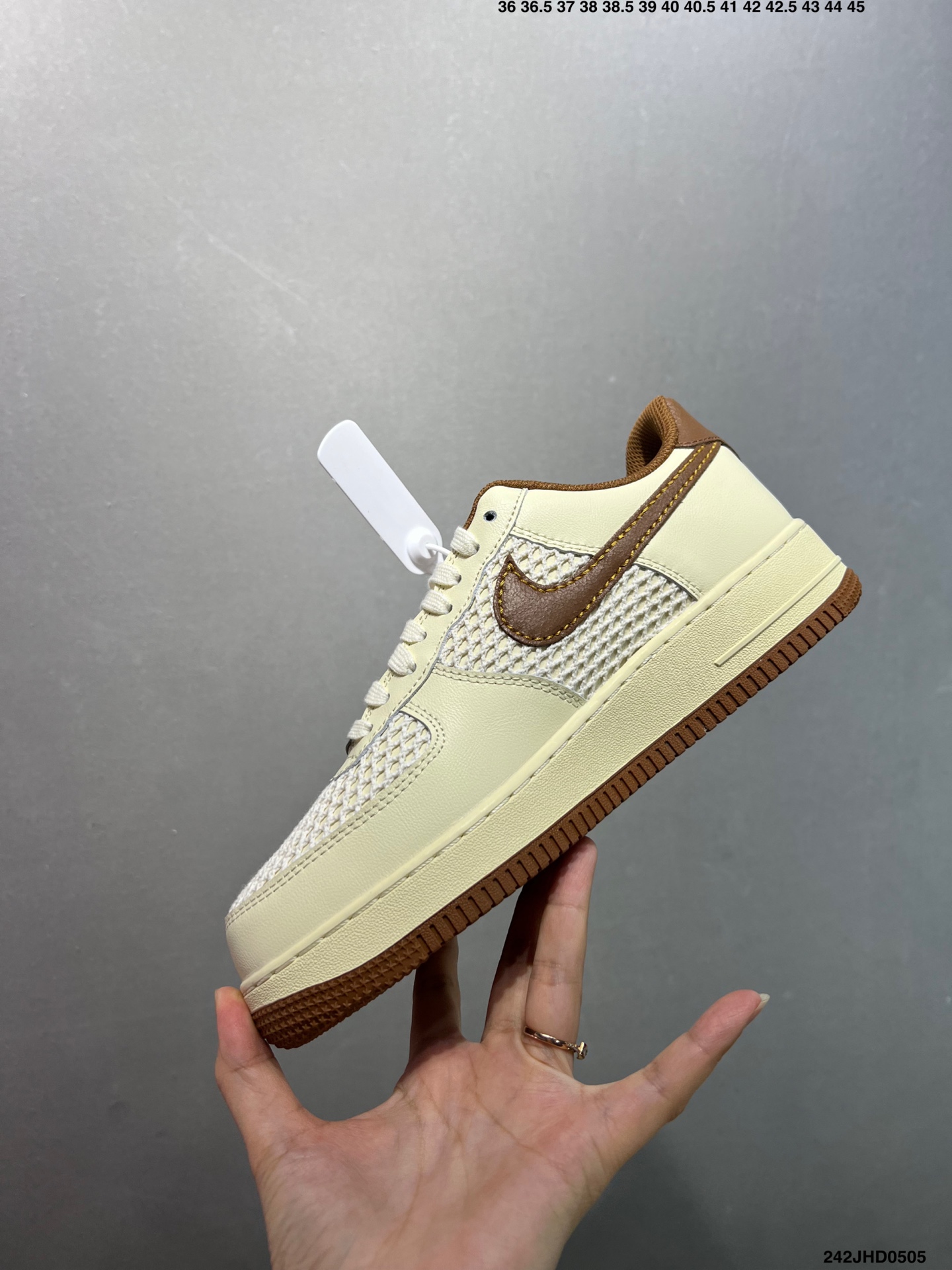 Nike Air Force 1 Low '07 Casual Sneakers - Cream/Brown Leather 4 i1746376476969 9440 0 2