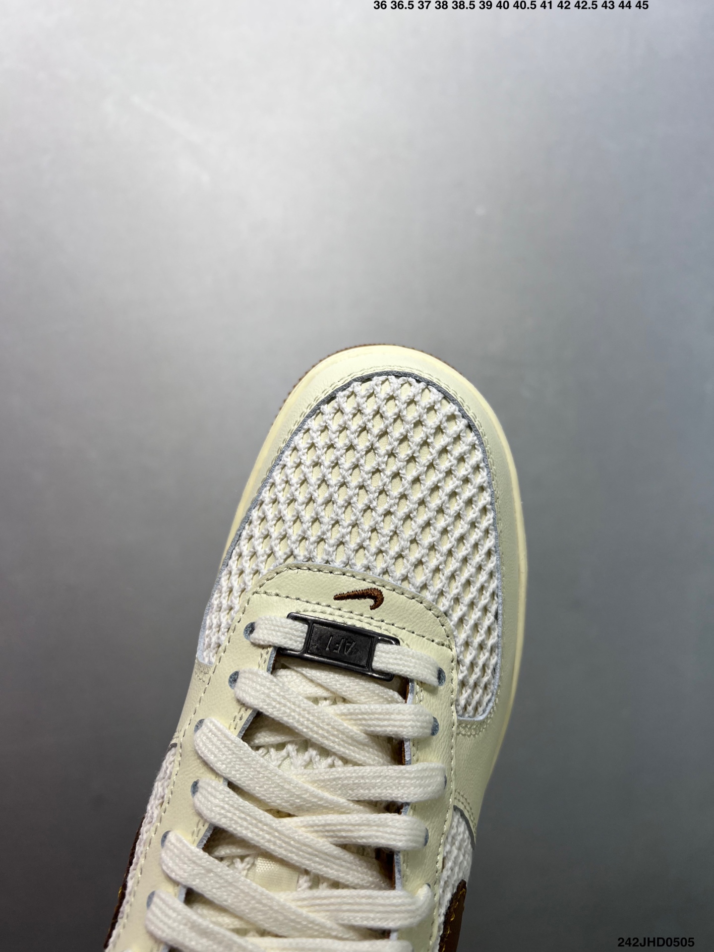 Nike Air Force 1 Low '07 Casual Sneakers - Cream/Brown Leather 6 i1746376479196 314 0 4