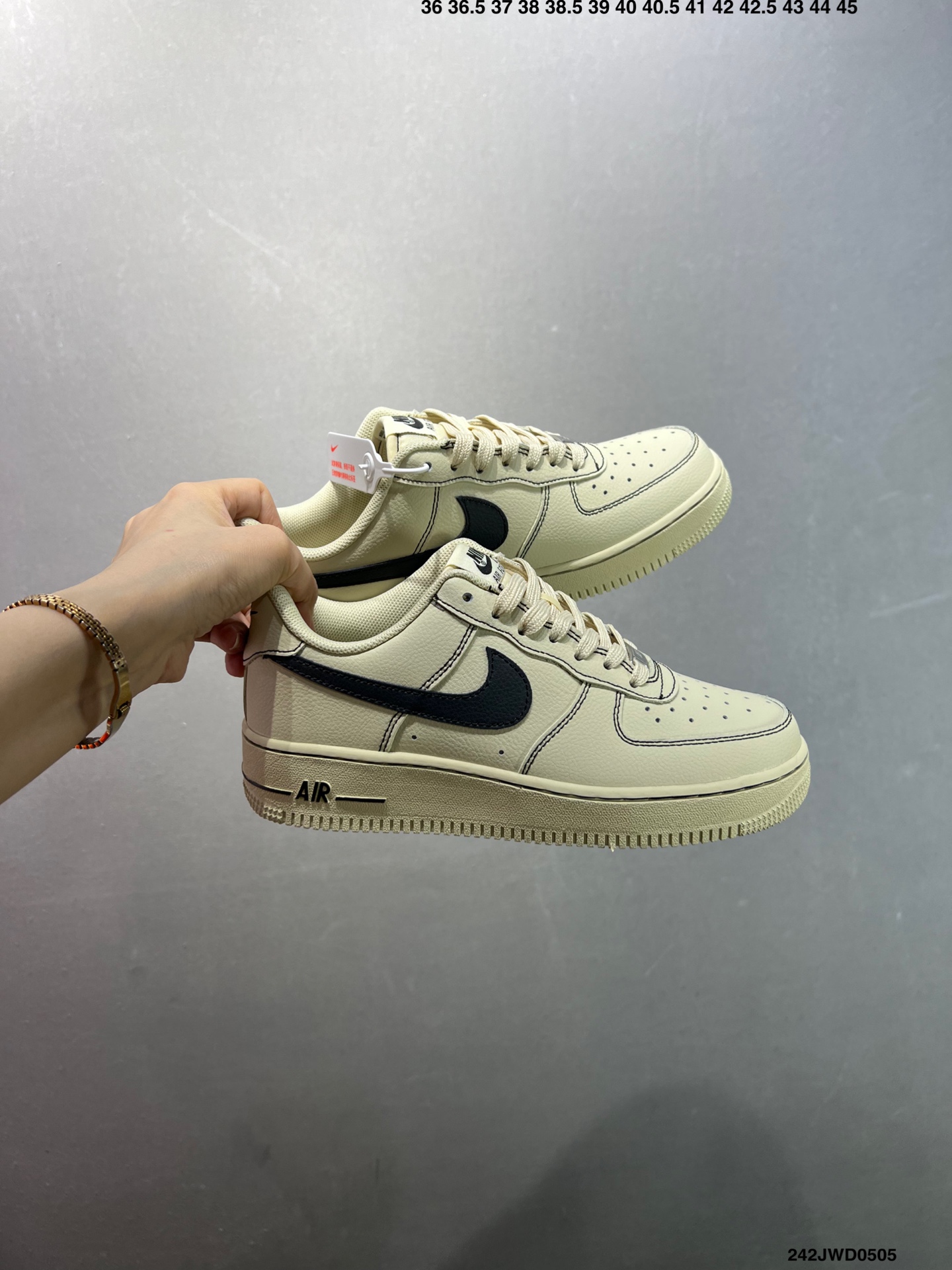 Nike Air Force 1 '07 Low Cream/Black Men's Shoes HQ2037-001 10 i1746376642485 3192 0 8