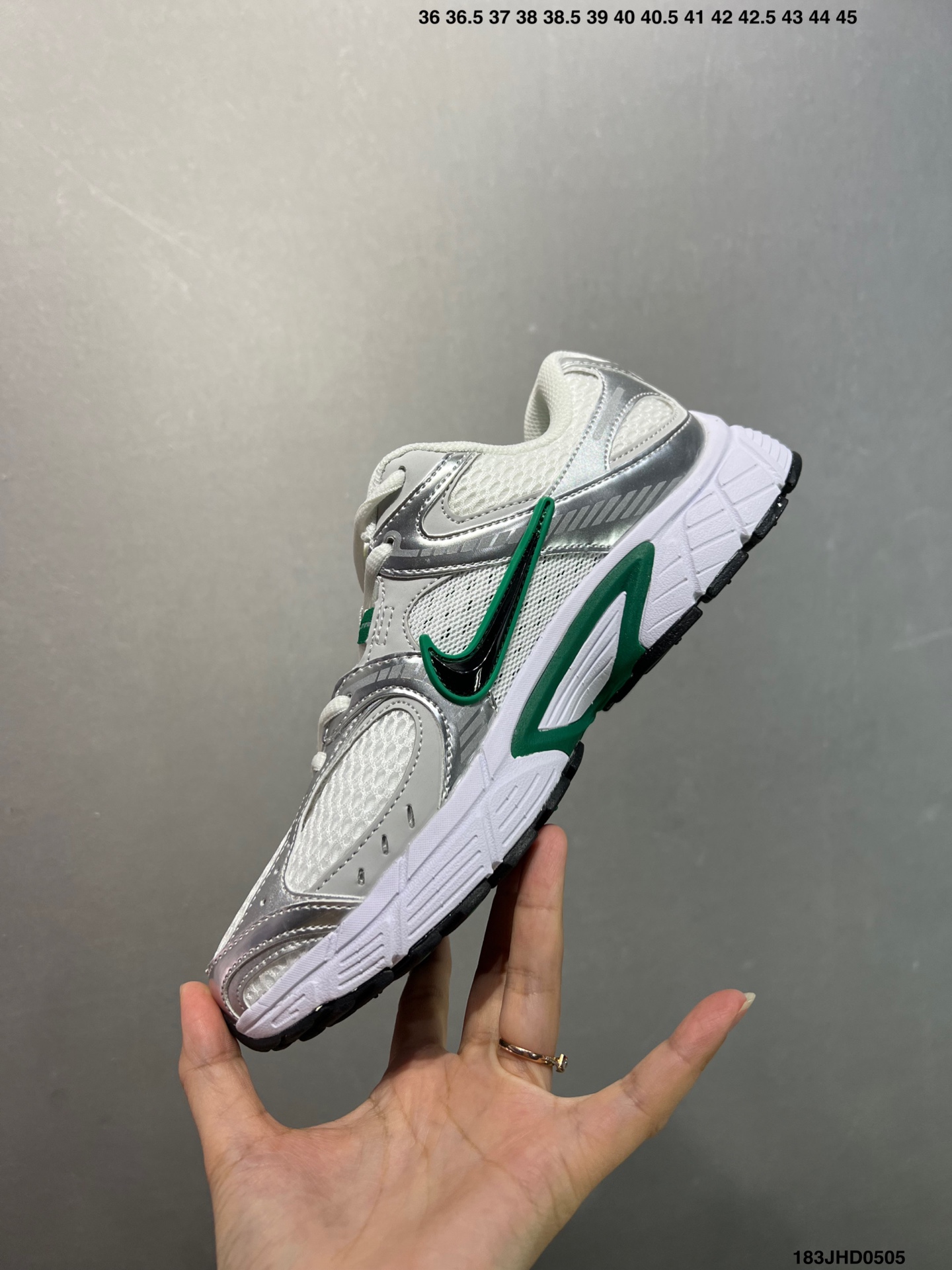 Nike V5 RNR White/Silver Retro Y3K Running Shoes - Lightweight & Breathable 4 i1746377071421 4689 0 2