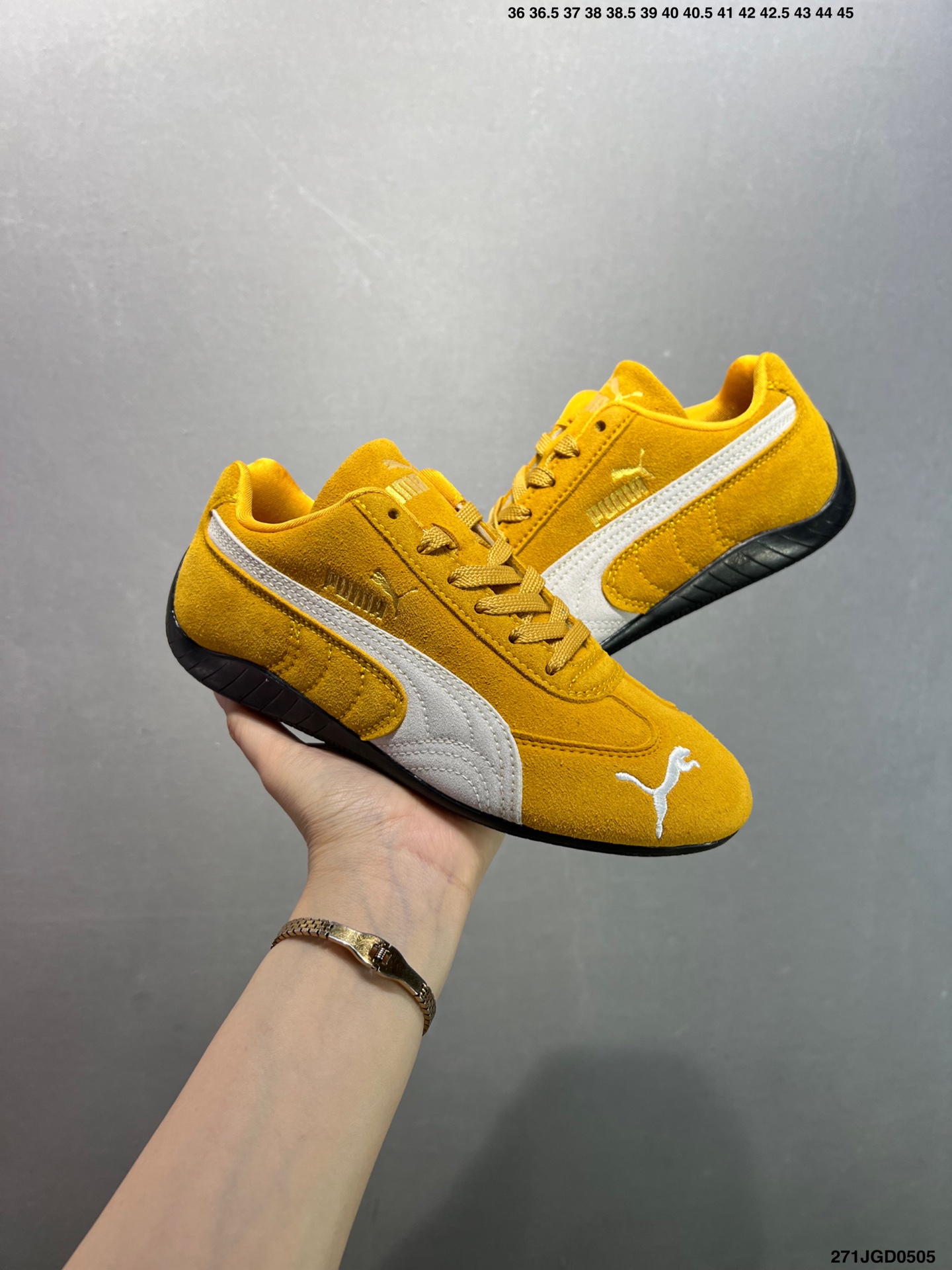 Puma Speedcat Shield OG Yellow Suede Low-Profile Lifestyle Sneakers 9 i1746377458607 242 0 7