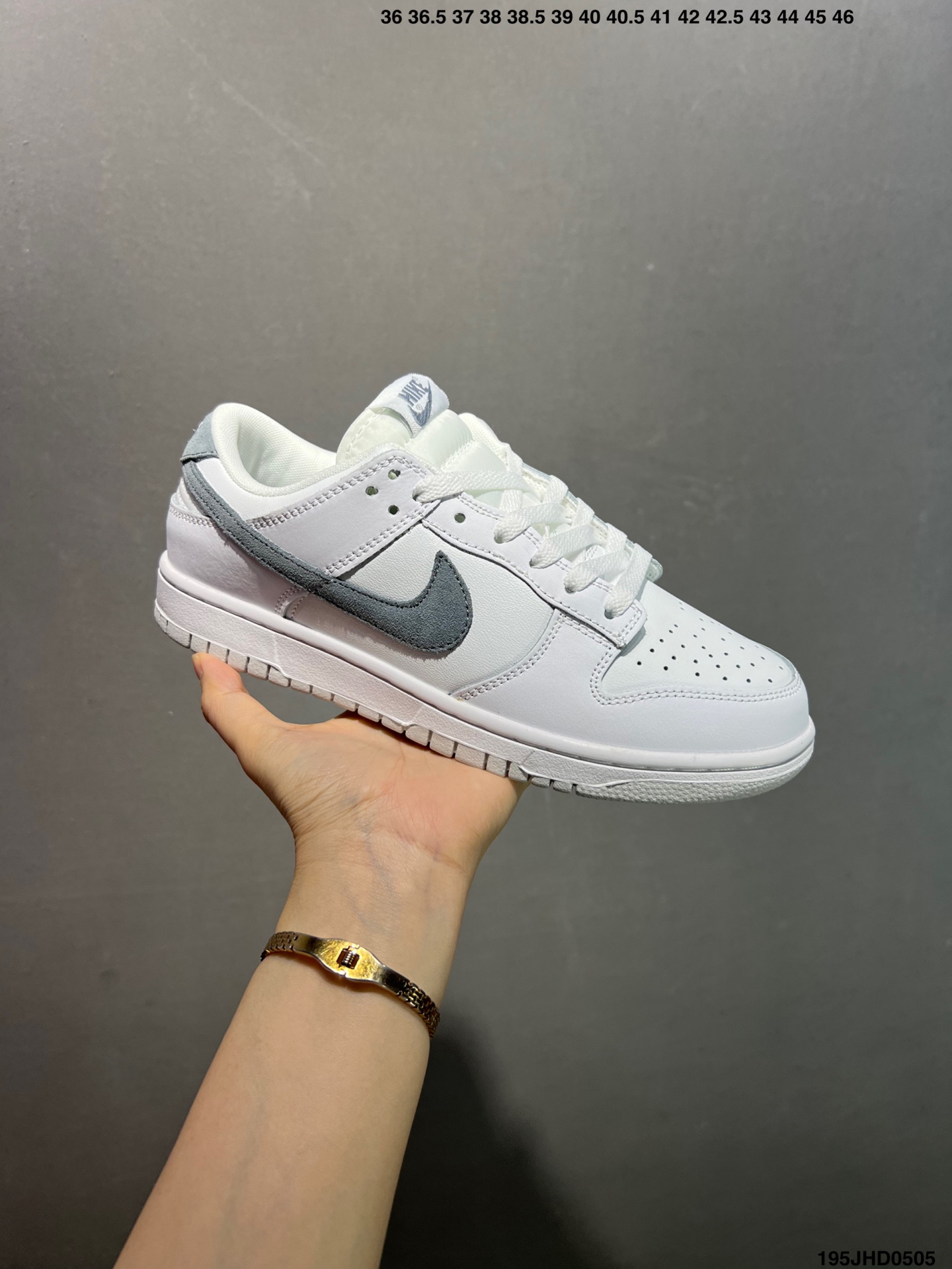 Nike Dunk Low White Grey Shoes IH0632-141, Premium Leather 3 i1746377716513 5853 0 1