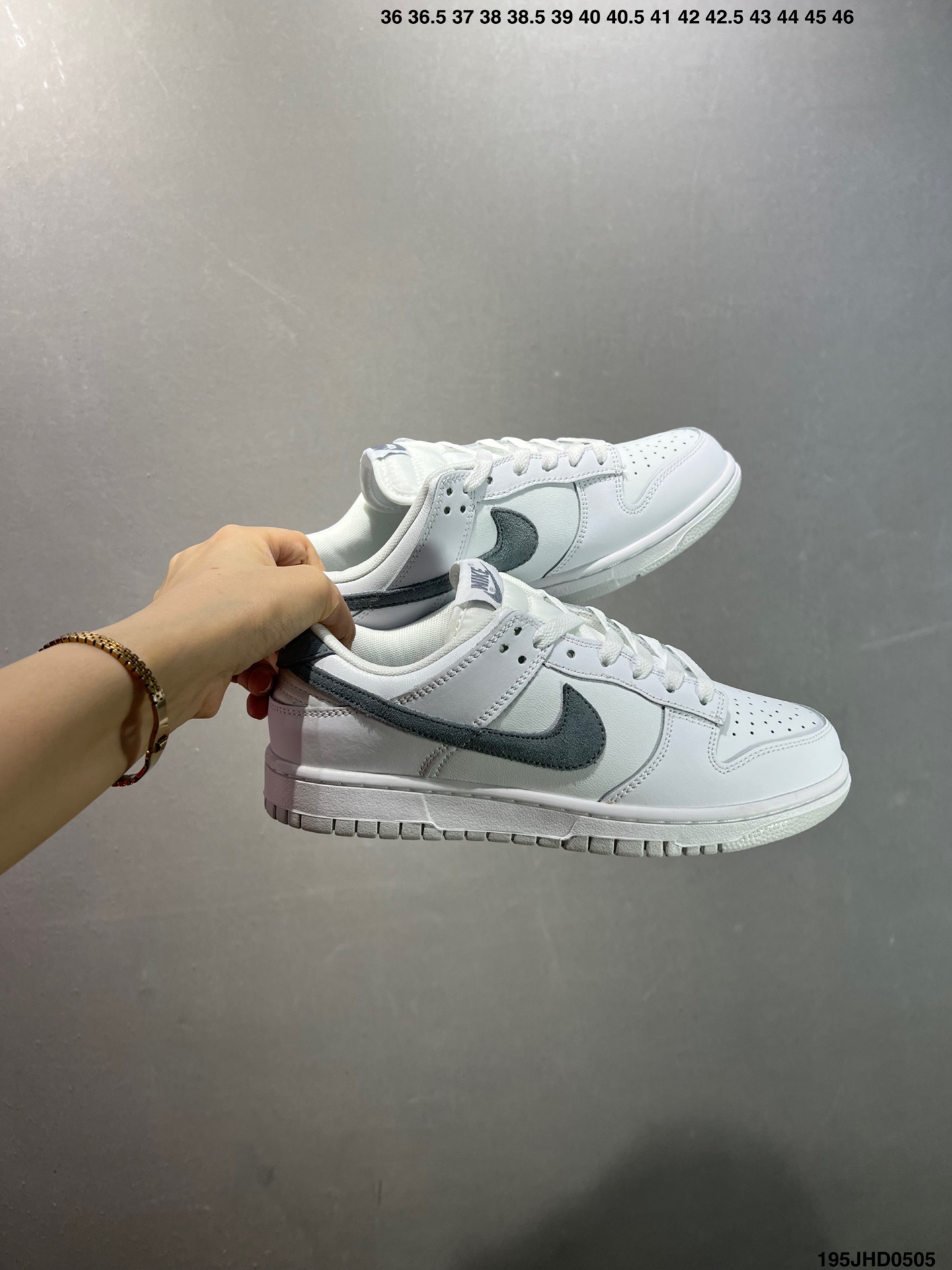 Nike Dunk Low White Grey Shoes IH0632-141, Premium Leather 10 i1746377716527 9442 0 8