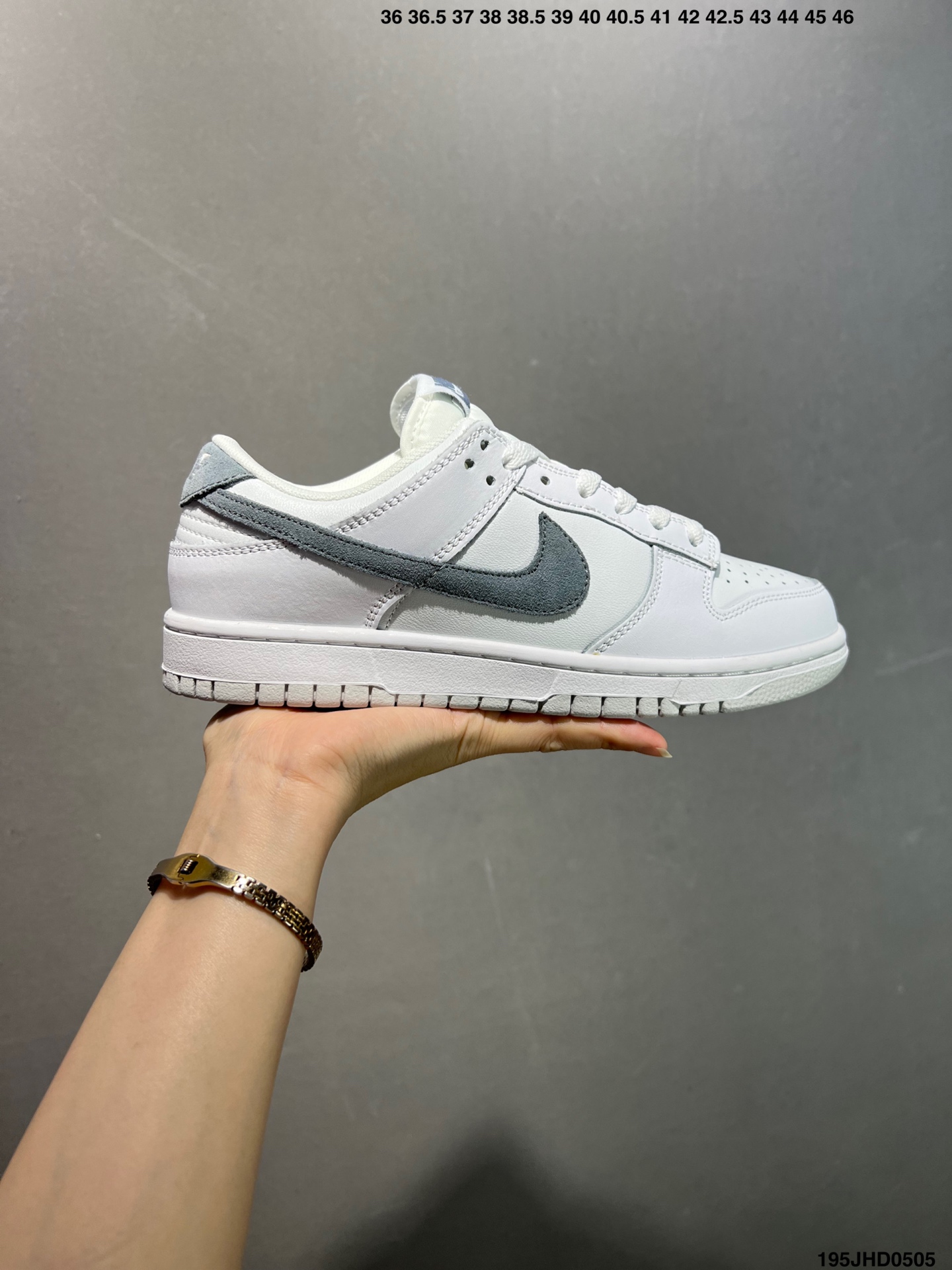 Nike Dunk Low White Grey Shoes IH0632-141, Premium Leather 2 i1746377716550 6425 0 0
