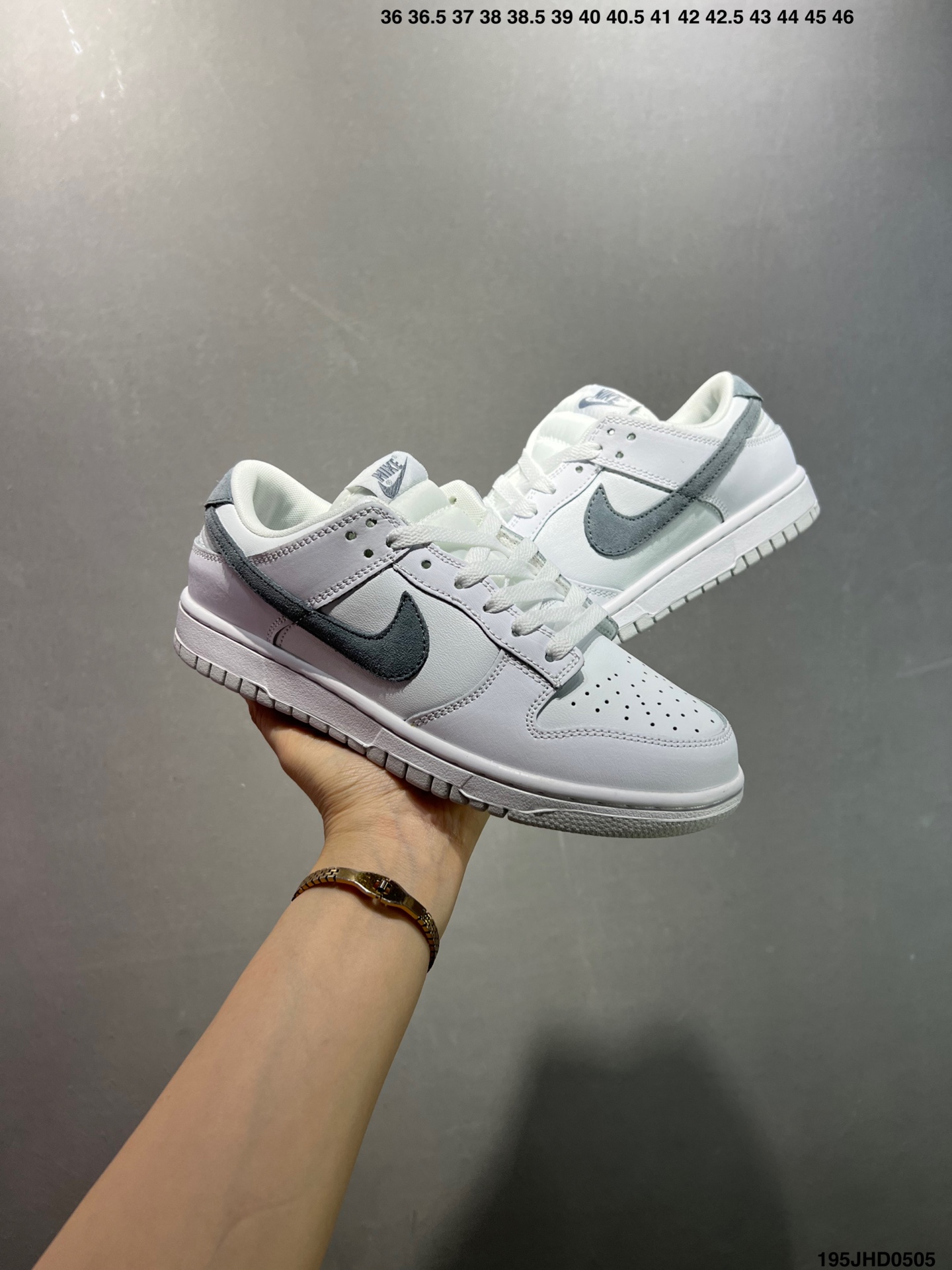 Nike Dunk Low White Grey Shoes IH0632-141, Premium Leather 9 i1746377719254 6177 0 7