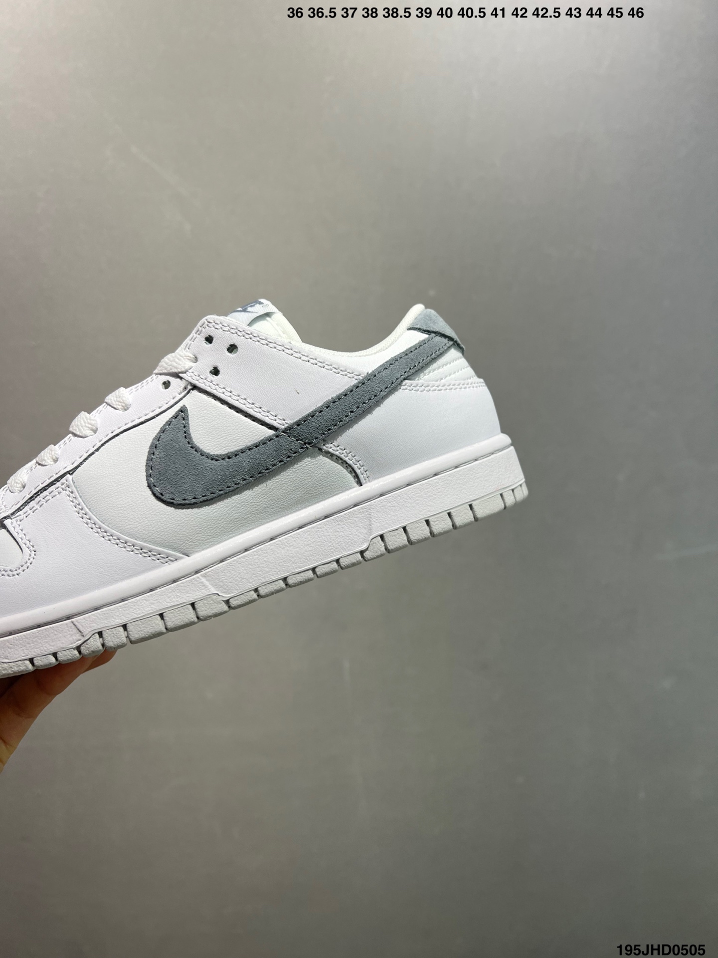 Nike Dunk Low White Grey Shoes IH0632-141, Premium Leather 7 i1746377719295 2843 0 5