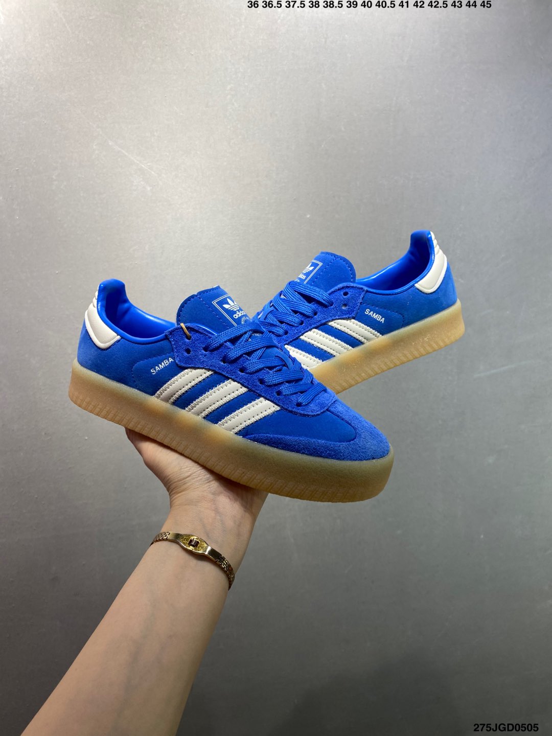 Adidas Originals Samba 00s Blue Suede Retro Low-Top Casual Sneakers 9 i1746378782674 9684 0 7