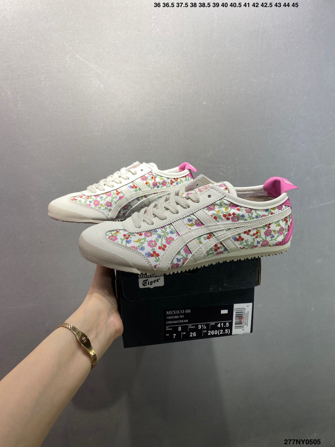 Onitsuka Tiger Mexico 66 Floral Leather Sneakers - Retro Classic Style 10 i1746379877133 3694 0 8