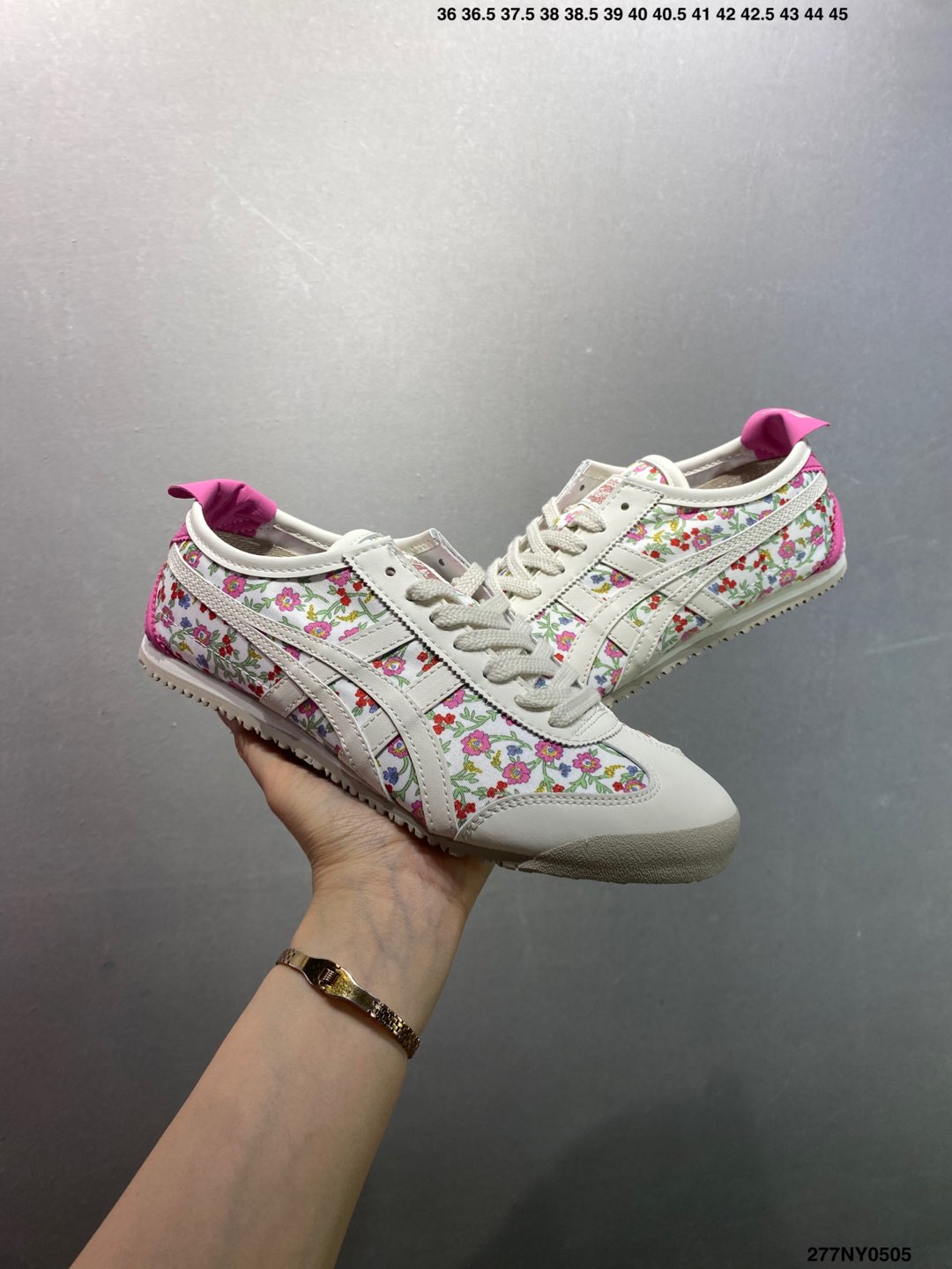 Onitsuka Tiger Mexico 66 Floral Leather Sneakers - Retro Classic Style 9 i1746379877262 5914 0 7