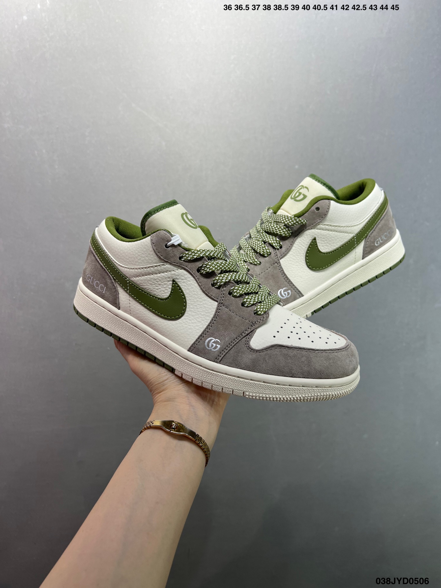 Nike Air Jordan 1 Low Supreme: Blue & White Authentic Leather Sneakers 3 i1746461324639 2292 0 7