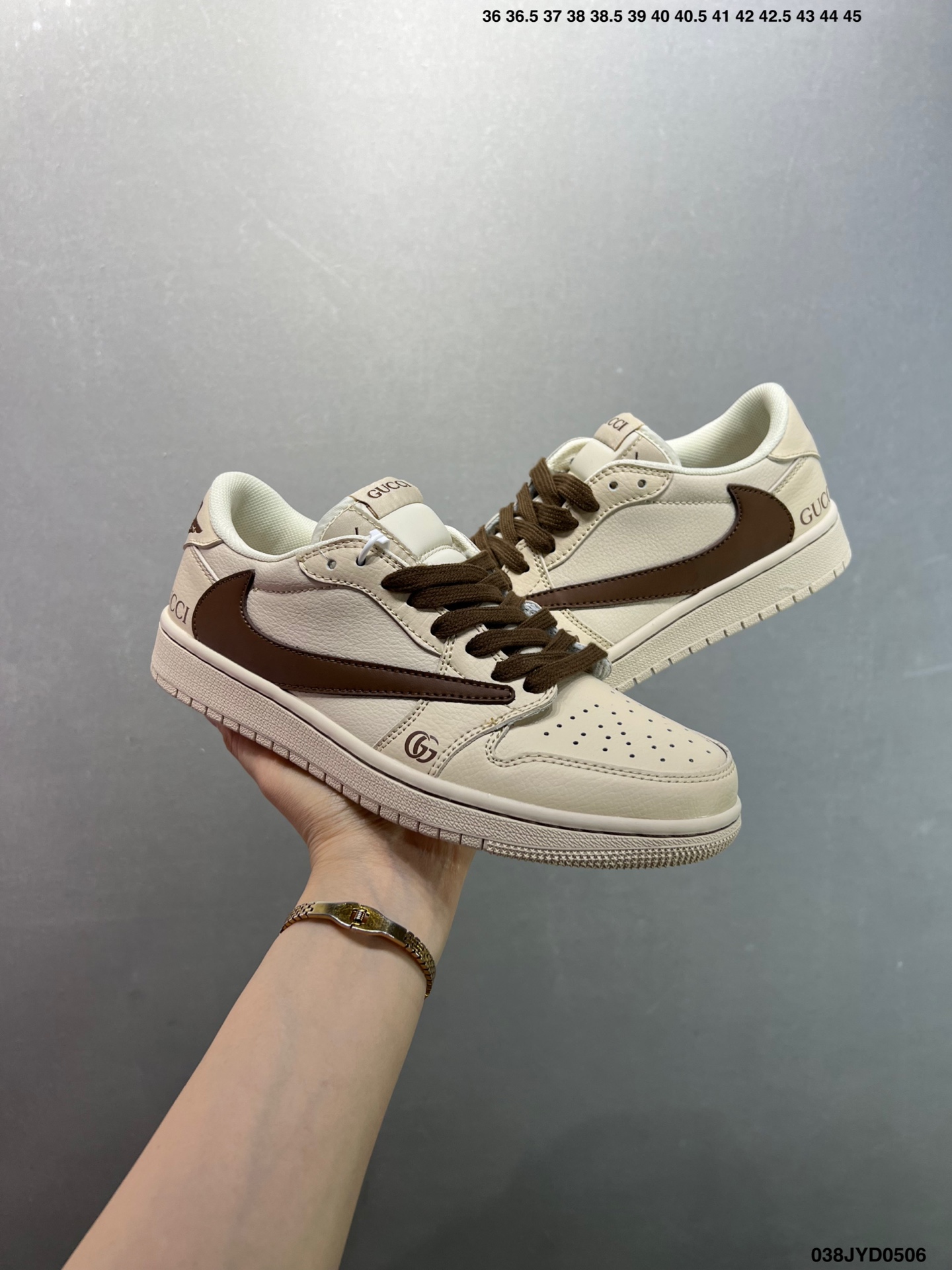 Nike Air Jordan 1 Low Supreme: Blue & White Authentic Leather Sneakers 7 i1746461413779 5583 0 6